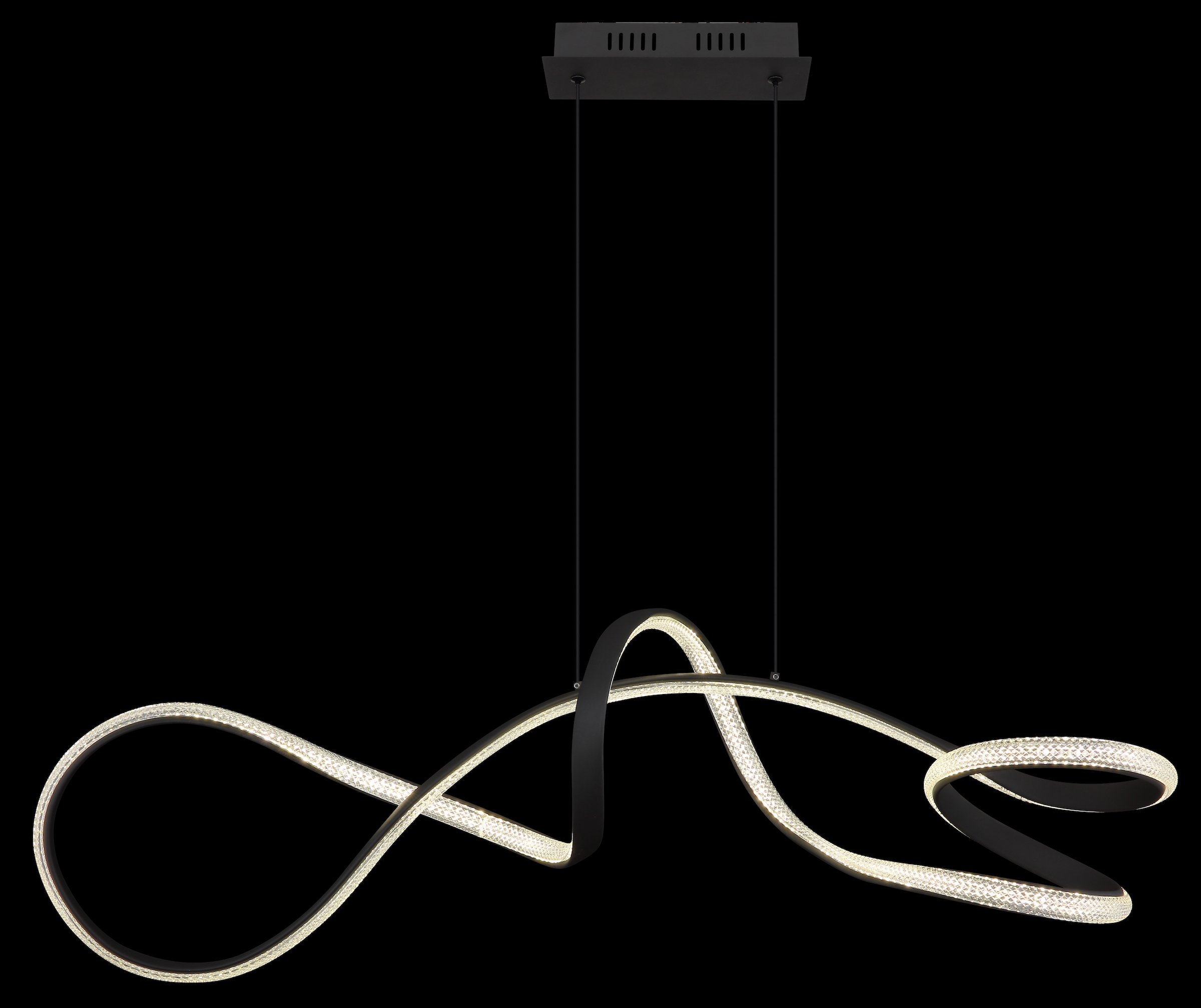 GLOBO LIGHTING Hängeleuchte »SWIRL« LED-Modul 1 Stk. Warmweiß Hängelampe Esszimmer-Leuchte Esstischleuchte Wohnzimmer