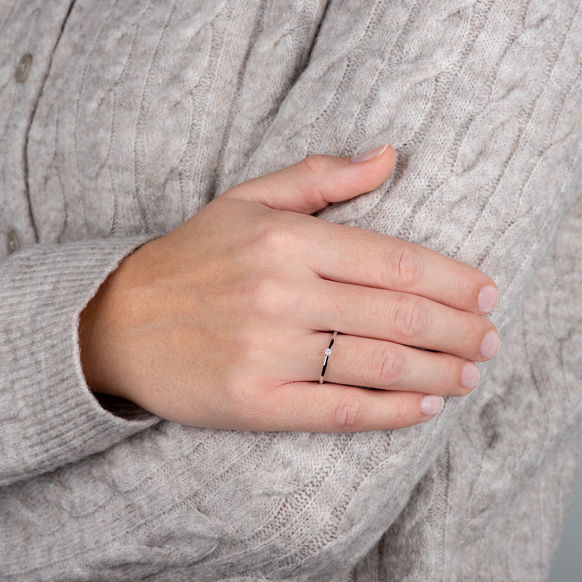 Orolino Fingerring »Gold 585 mit Brillant 0,05ct.«