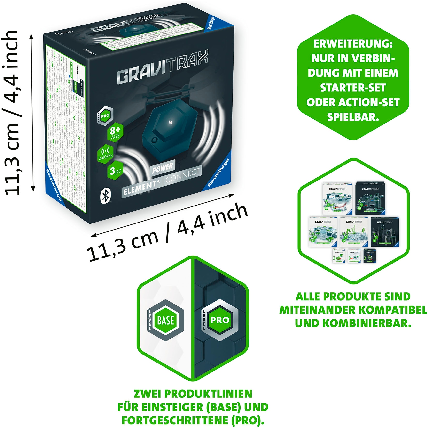 Ravensburger Kugelbahn-Bausatz »GraviTrax POWER Element Connect«