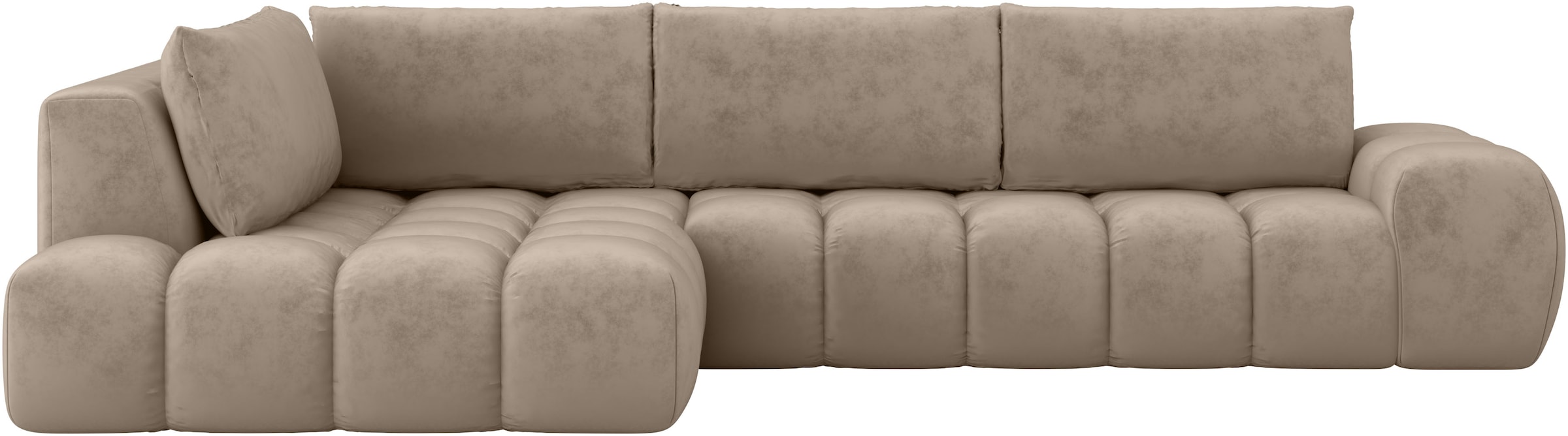 OTTO home Ecksofa »AZITA L-Form, XXL 352 cm Designsofa in Bubble-Opitk« los günstig online kaufen