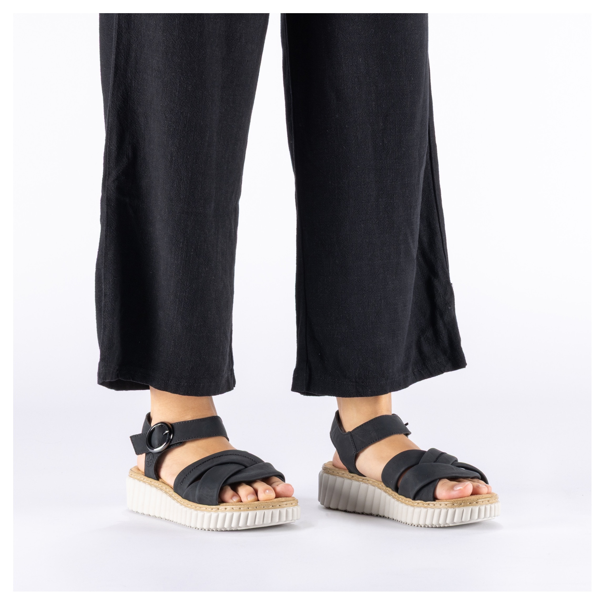 Rieker Sandale  Sommerschuh, Urlaubsschuh mit Überkreuzbangen