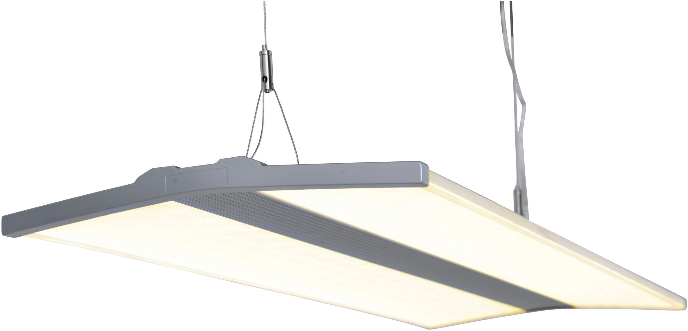 näve LED Pendelleuchte, 1 flammig, Büro/Arbeitszimmer Farbe grau Lichtfarbe günstig online kaufen