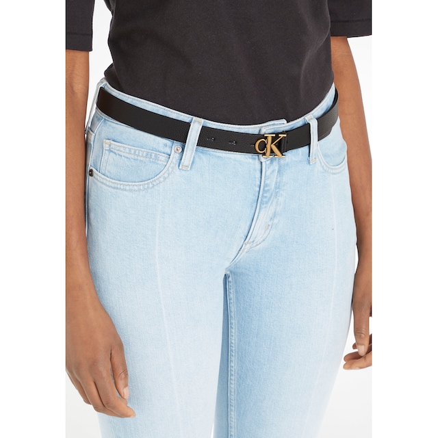 Calvin Klein Jeans Ledergürtel, mit CK-Monogrammschnalle online bei