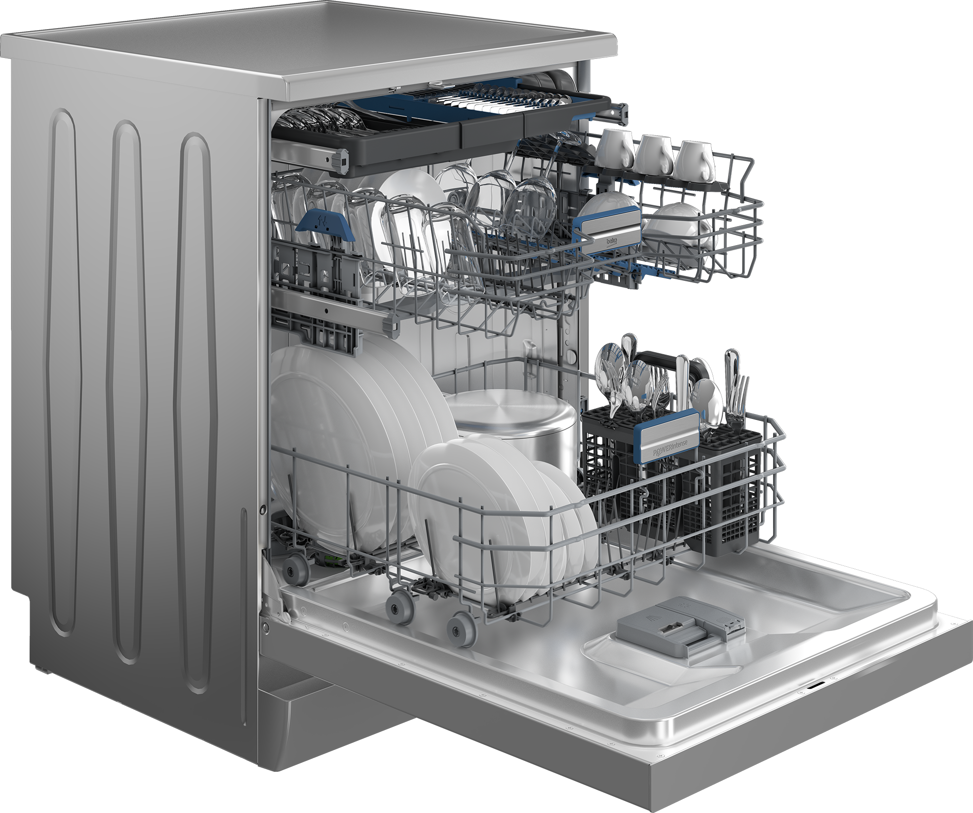 BEKO Standgeschirrspüler »BDFN36561XP« 8,9 l 15 tlg. Maßgedecke günstig online kaufen