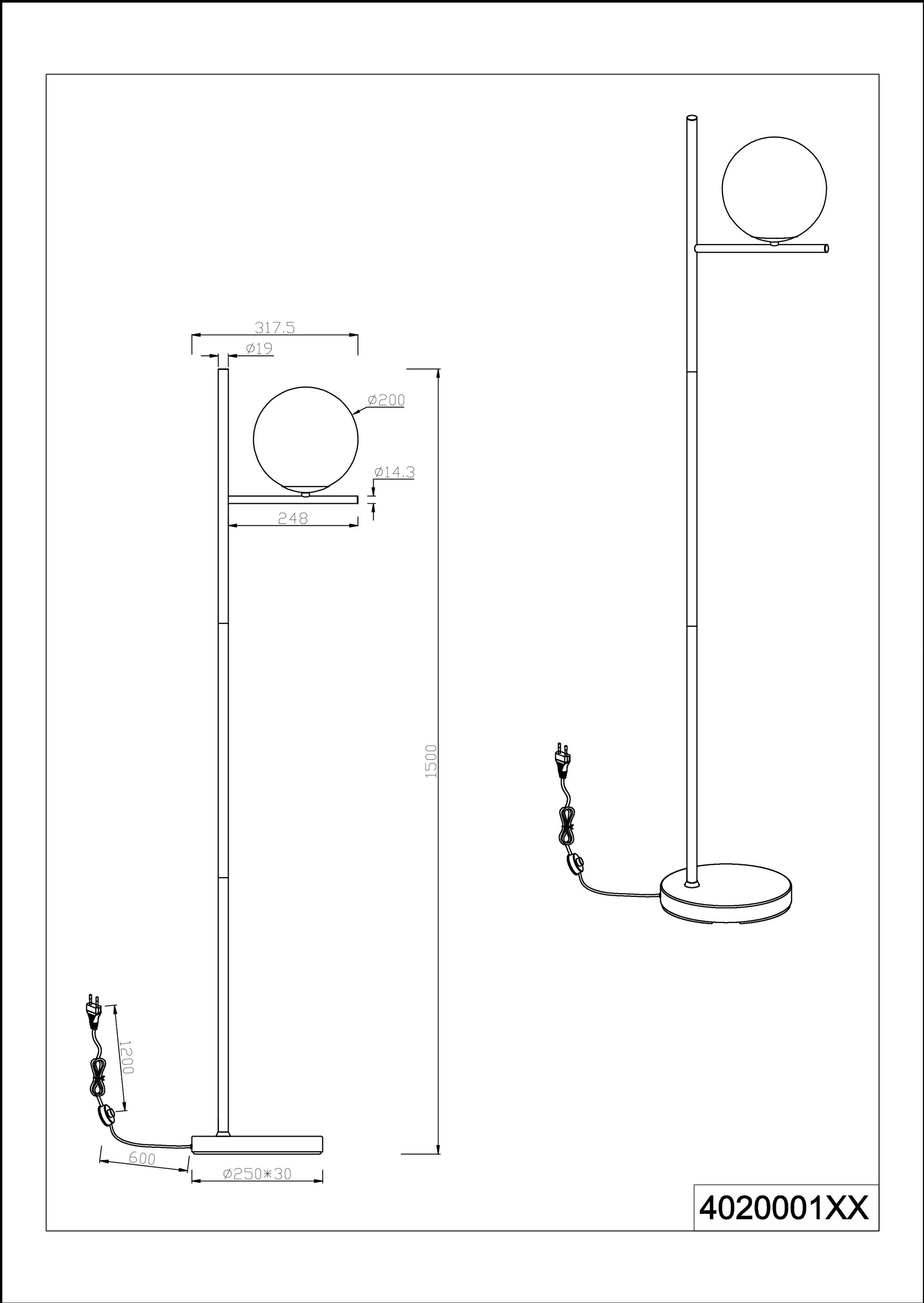 TRIO Leuchten Stehlampe »Pure«, 1 flammig, Leuchtmittel E14 | ohne Leuchtmittel