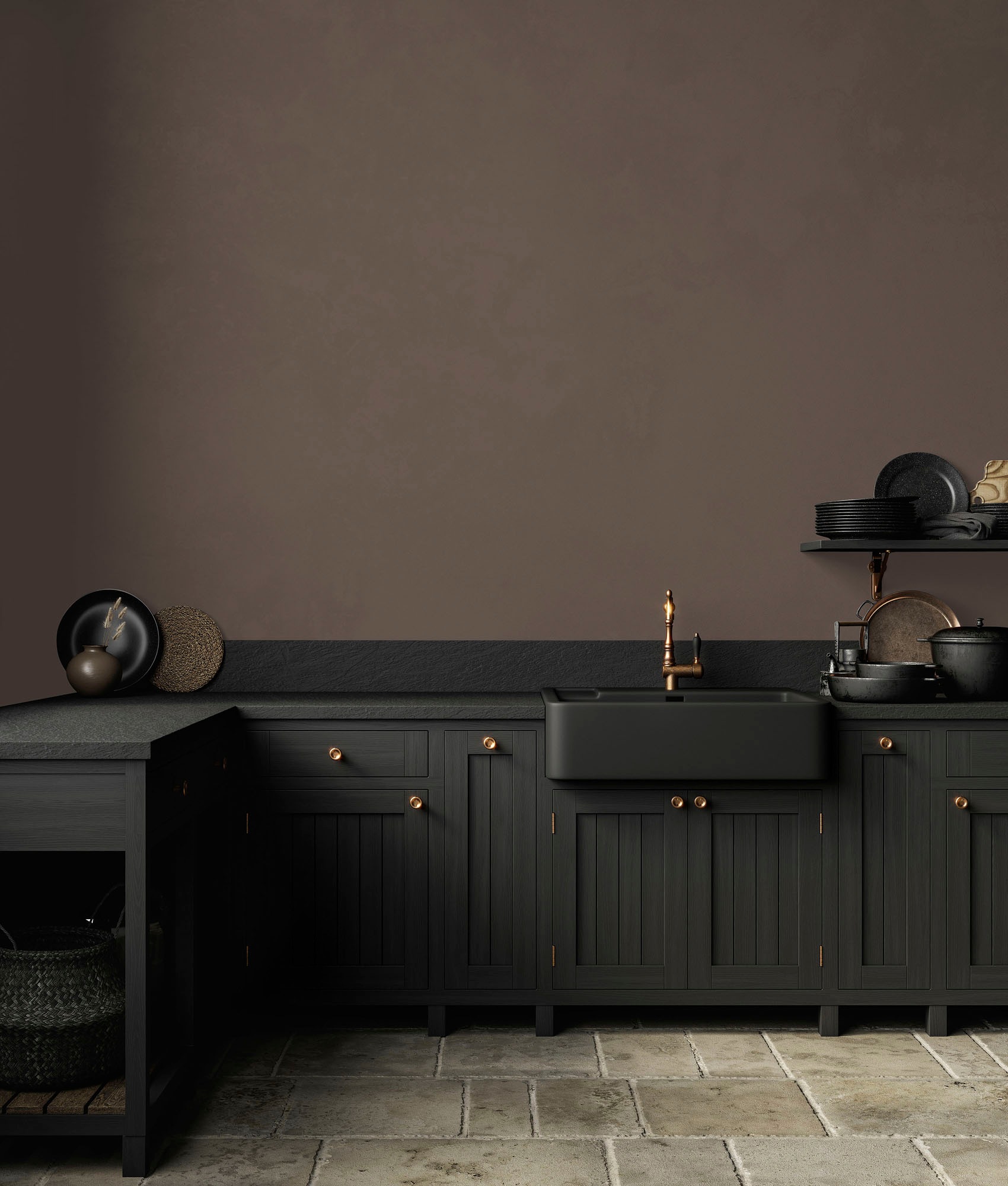 A.S. Création Wandfarbe »Premium Innenwandfarbe PURO Tuchmatt soothing brown« ideal für Wohnzimmer, Schlafzimmer, Flur und Küche, Farbwelt Braun