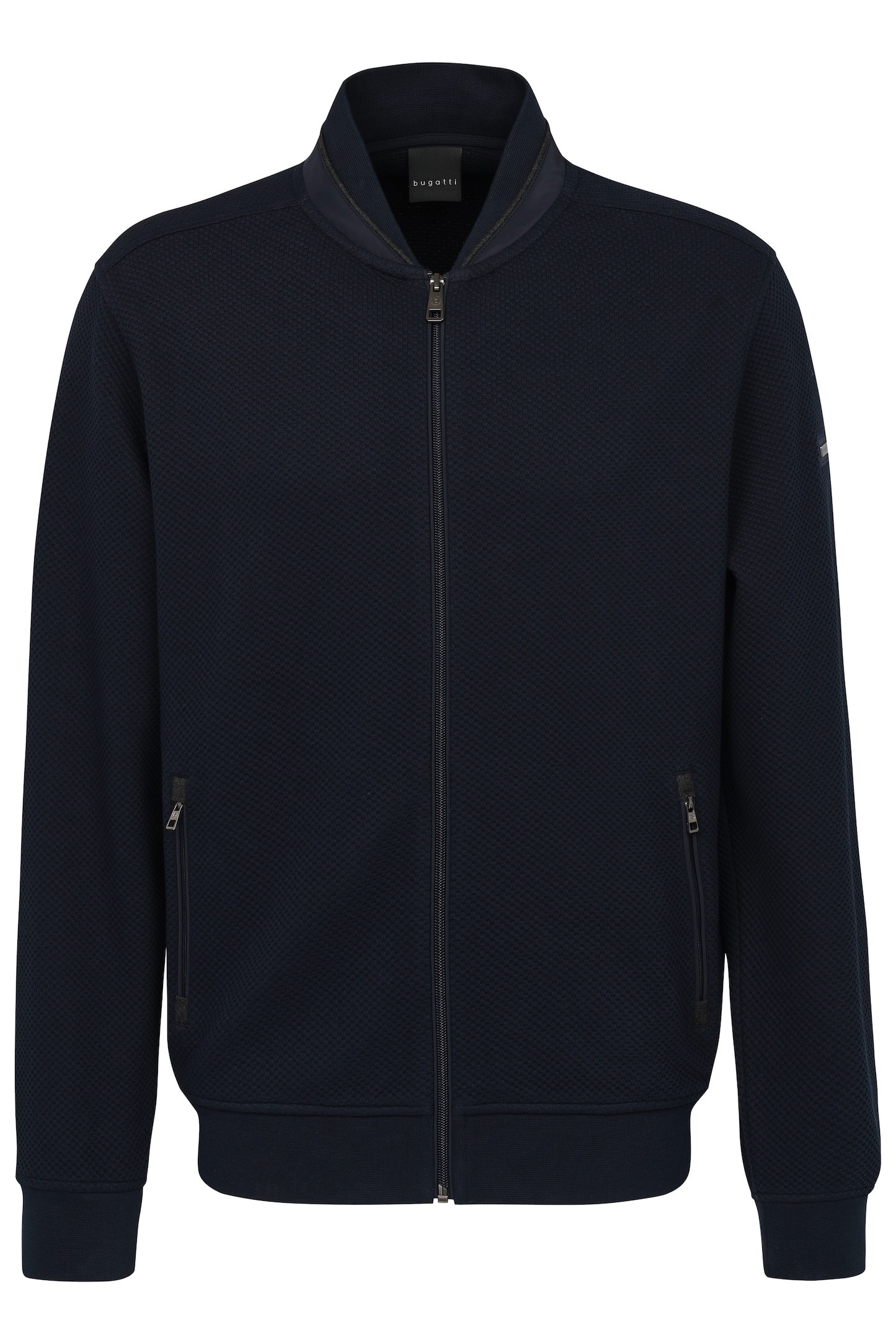 bugatti Sweatjacke, mit Collegekragen