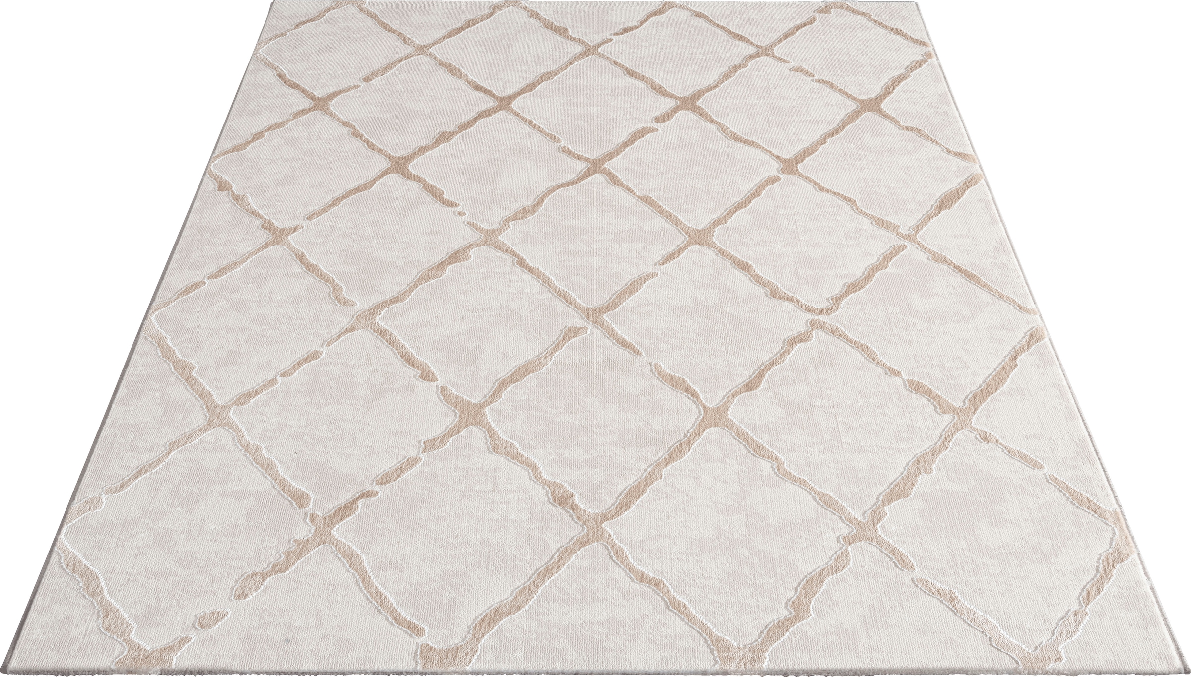 merinos Teppich »Studio 28263« rechteckig 12 mm Höhe Hoch Tief Effekt, modernes Skandic Design