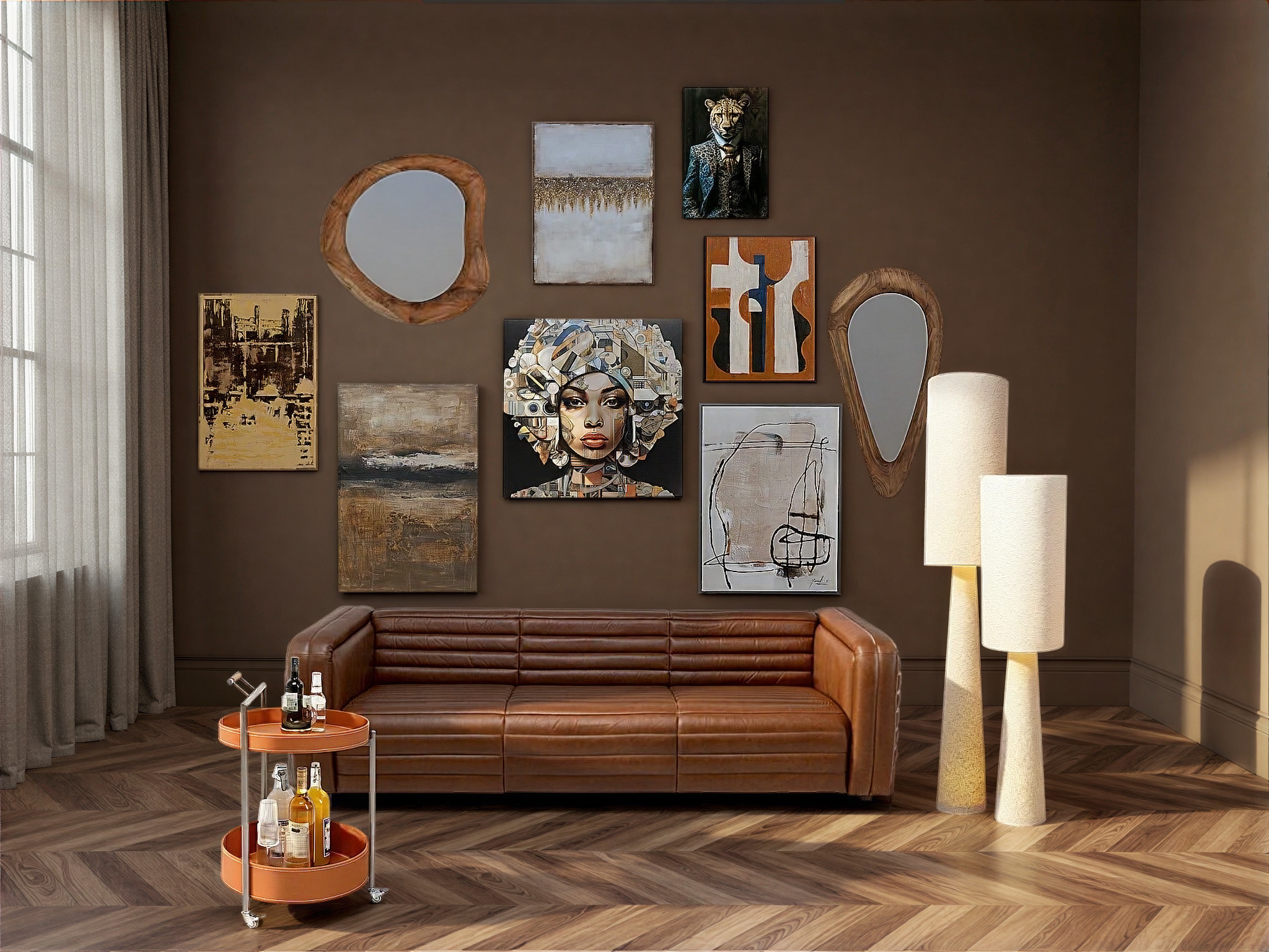 Kare Design Glasbild »Mister Leo 40x30cm« 1, 