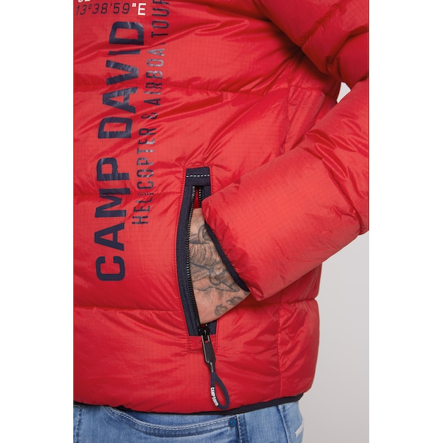 CAMP DAVID Outdoorjacke, mit Kapuze, mit Windbreaker-Bündchen im Ärmel  online kaufen