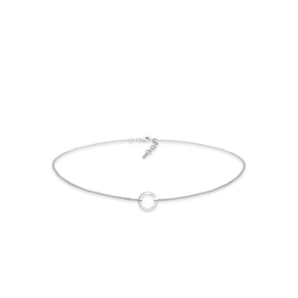 Elli Collier »Choker Anhänger Kreis Rund 925 Silber«