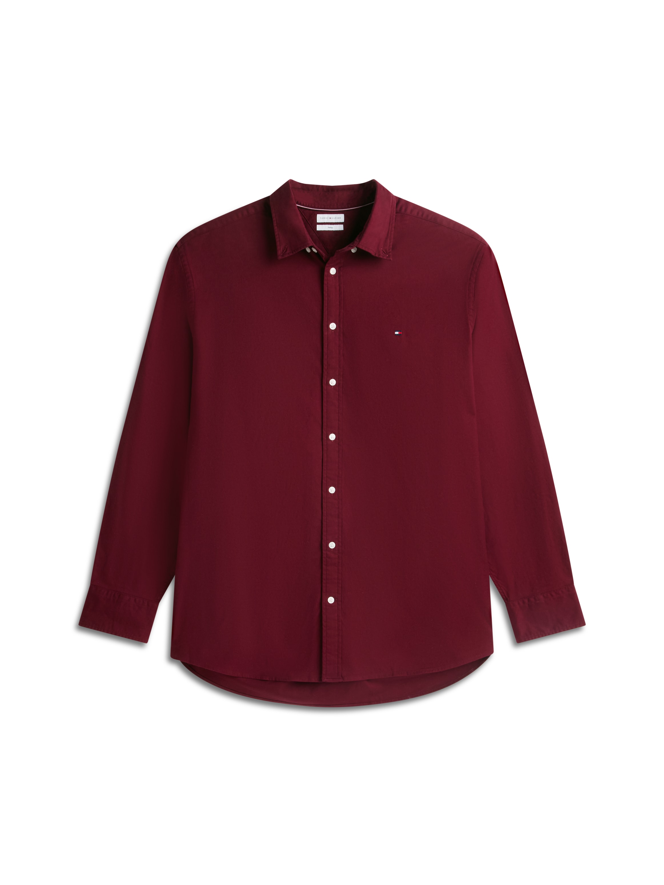 Tommy Hilfiger Big & Tall Flanellhemd »BT-FLEX FLANNEL SOLID REGULAR FIT« Langarmhemd, Große Größen, Button-down-Kragen