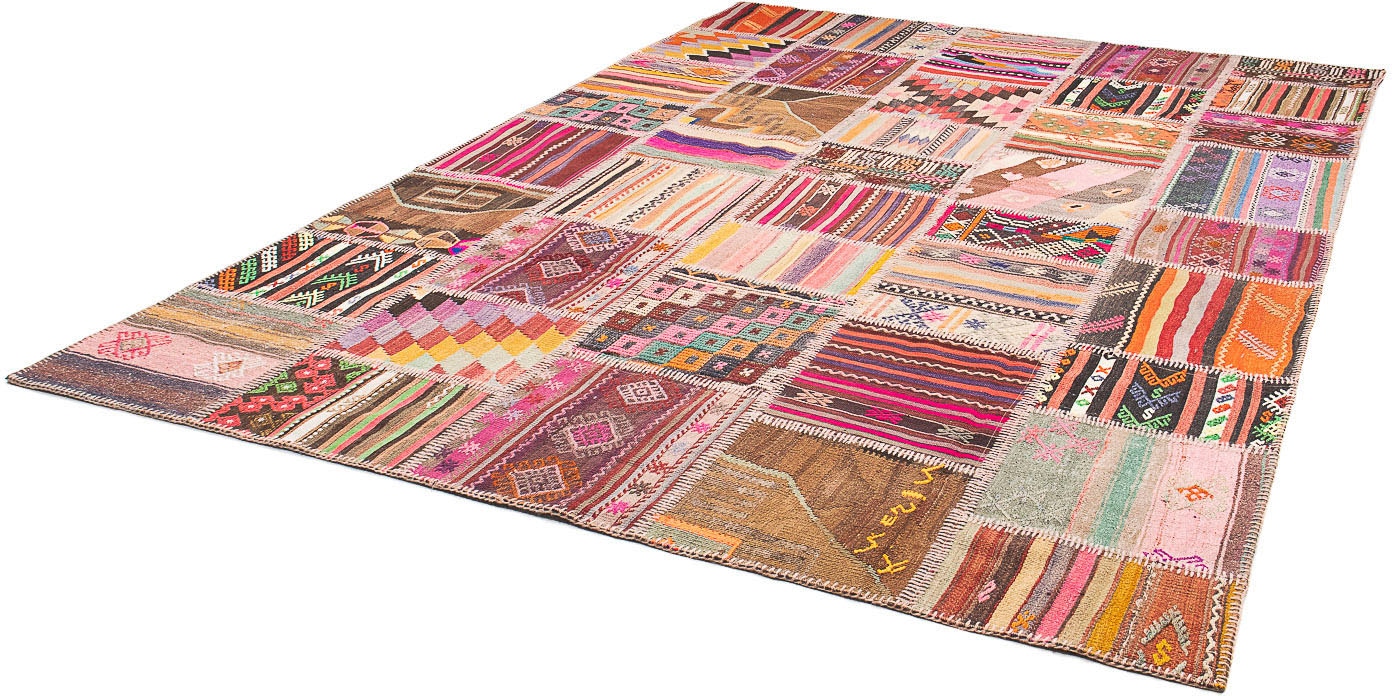 morgenland Wollteppich »Patchwork Patchwork 241 x 170 cm«, rechteckig, 5 mm günstig online kaufen