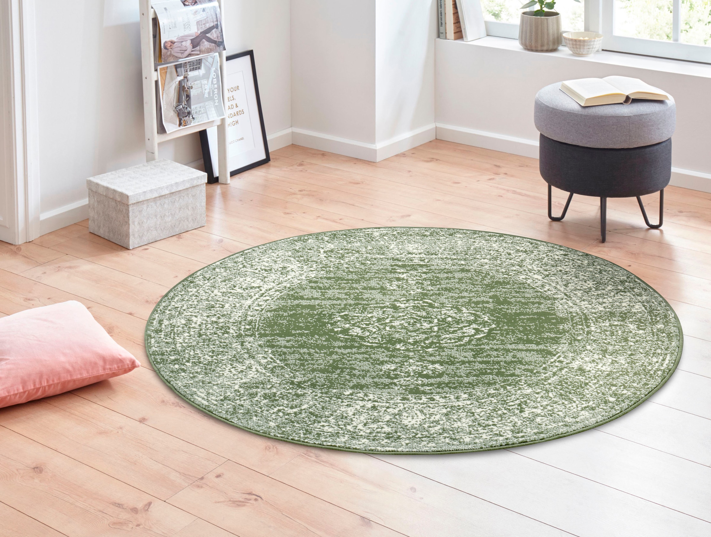 HANSE Home Teppich »Meridional«, rund, 9 mm Höhe, Orientalisch, Orient, Kurzflor, Wohnzimmer, Schlafzimmer, Vintage