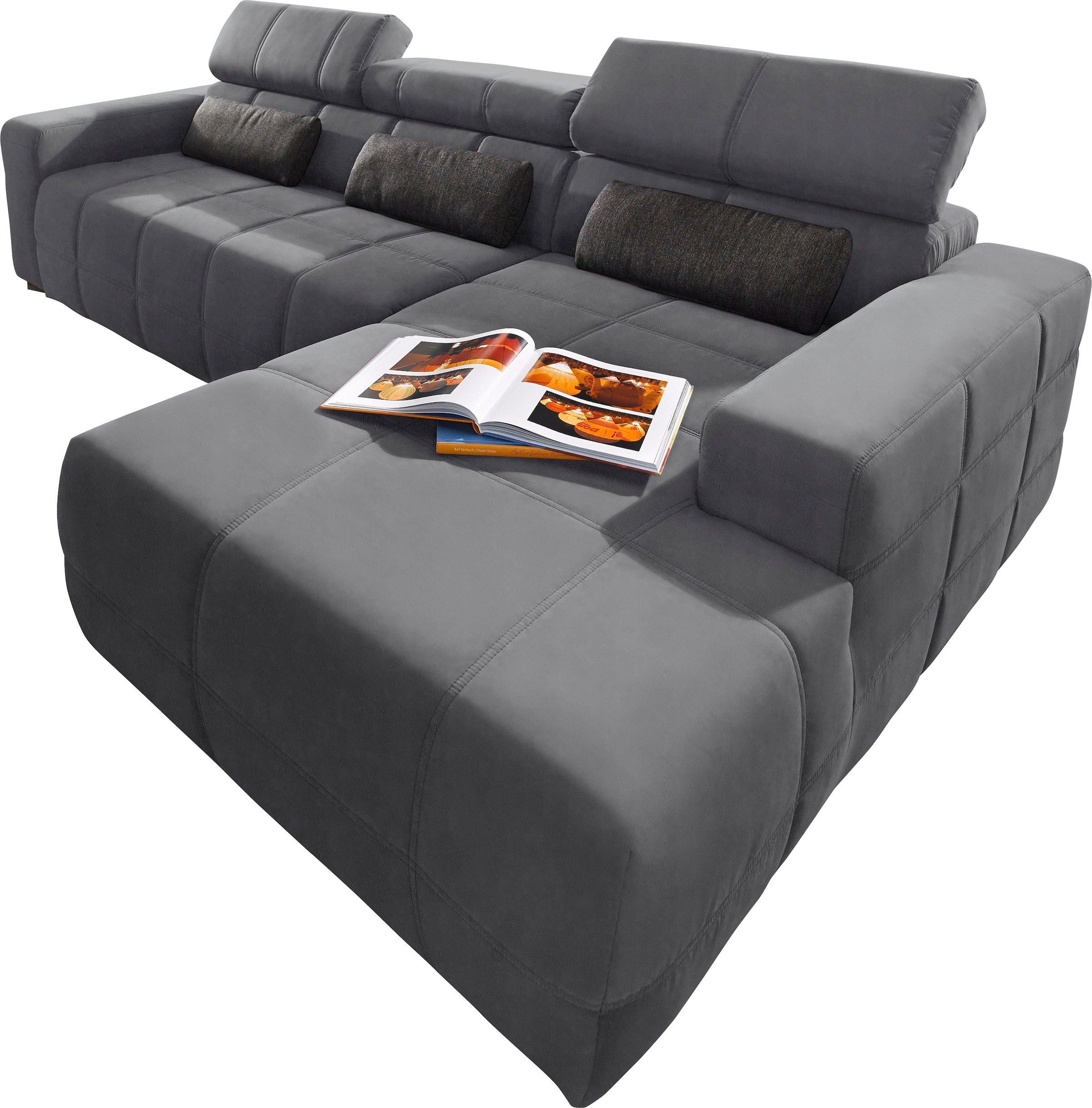 DOMO collection Ecksofa "Brandon große Ausführung B/T/H: 289/177/80 cm, auc günstig online kaufen