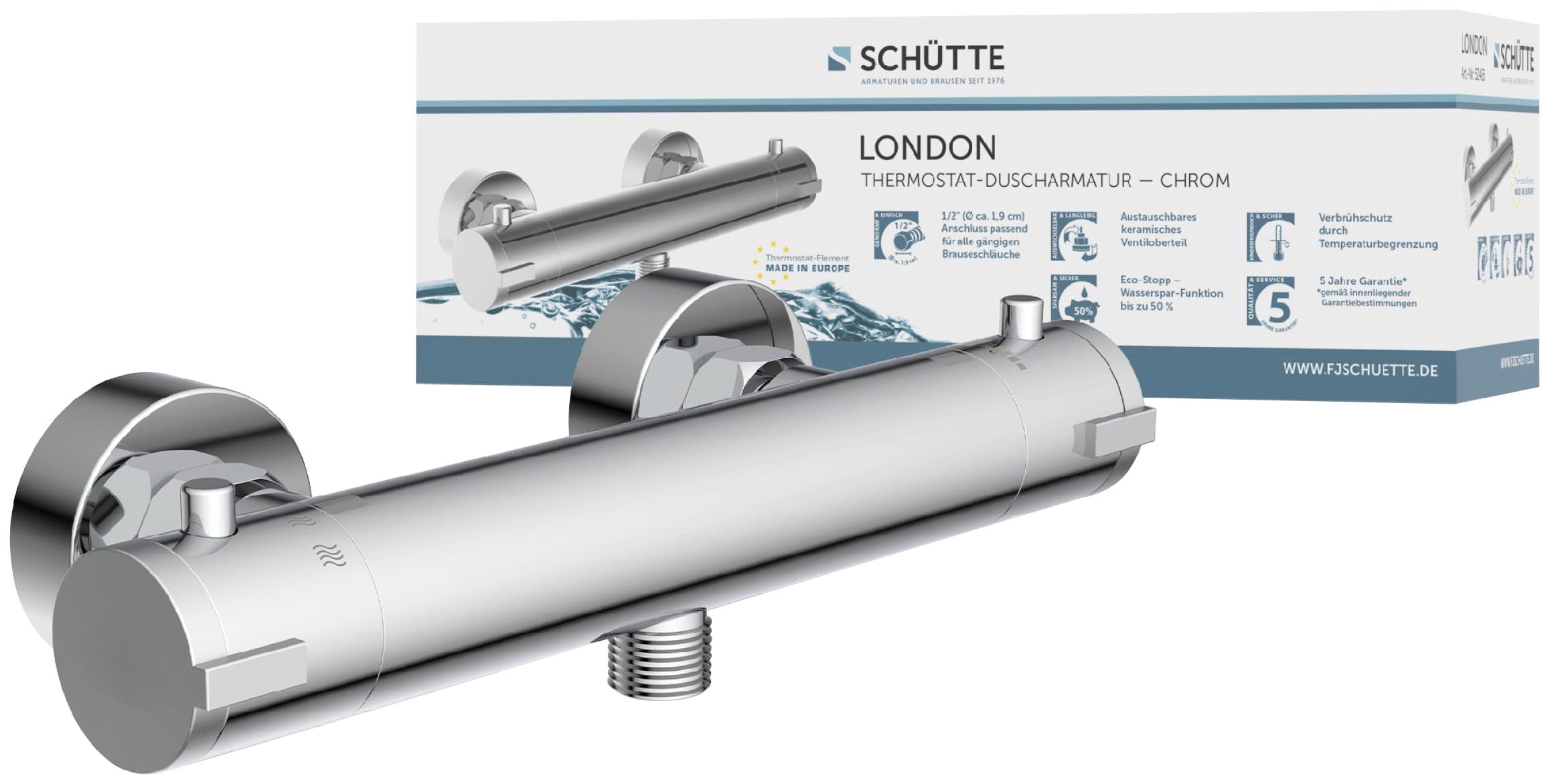 Schütte Badarmatur »3-teilige Serie LONDON«, (Set)