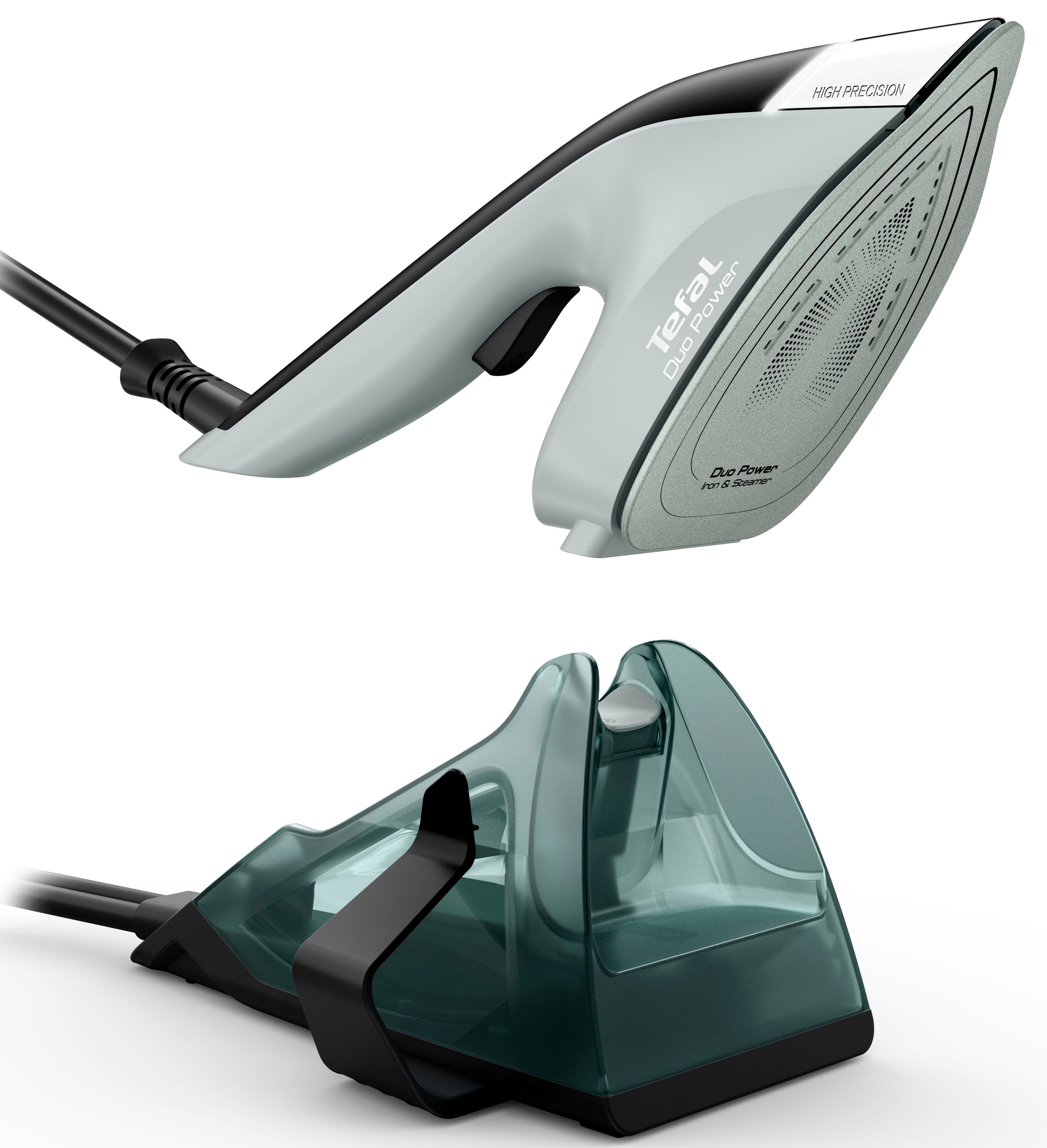 Tefal Dampfbügeleisen »JF4031 Duo Power«, 1700 W, 2-in-1 Bügeleisen und Dampfglätter, 25 g/Min. Dampfmenge