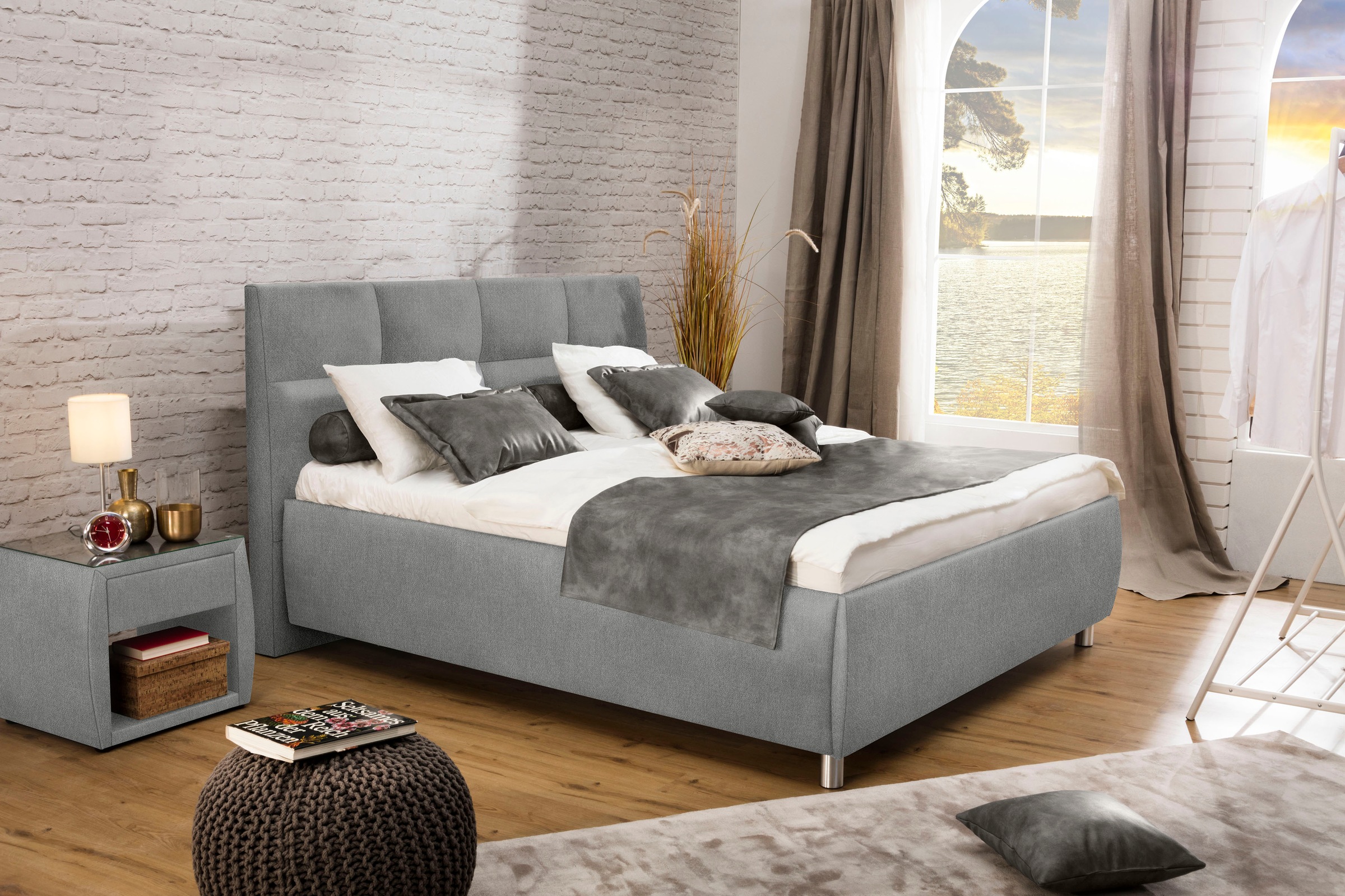 alina Polsterbett »Nadina« wahlweise mit Matratze und Lattenrost, in versch günstig online kaufen