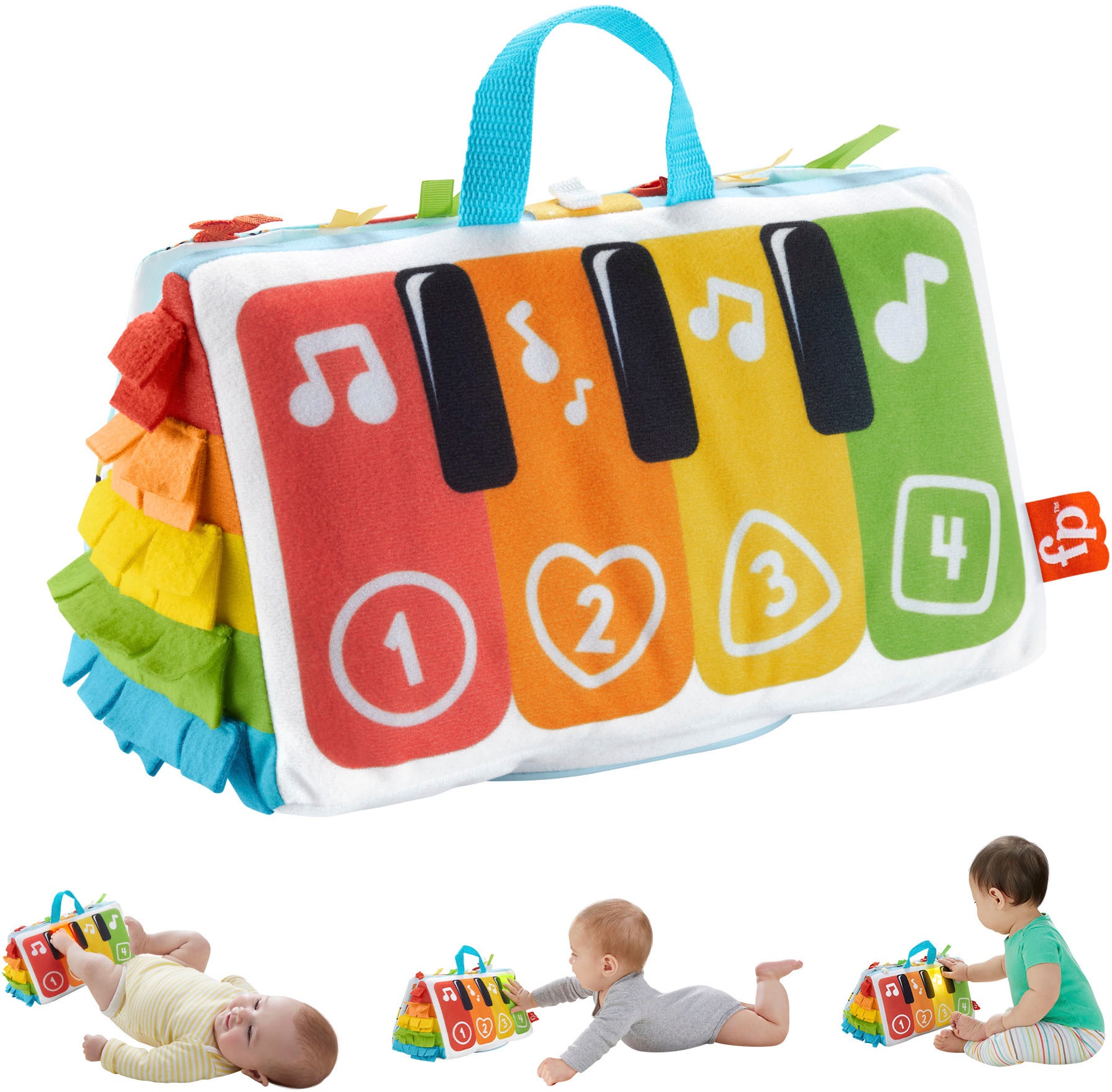 Fisher-Price® Lernspielzeug »Kick & Play Soft Piano«, mit Licht und Sound