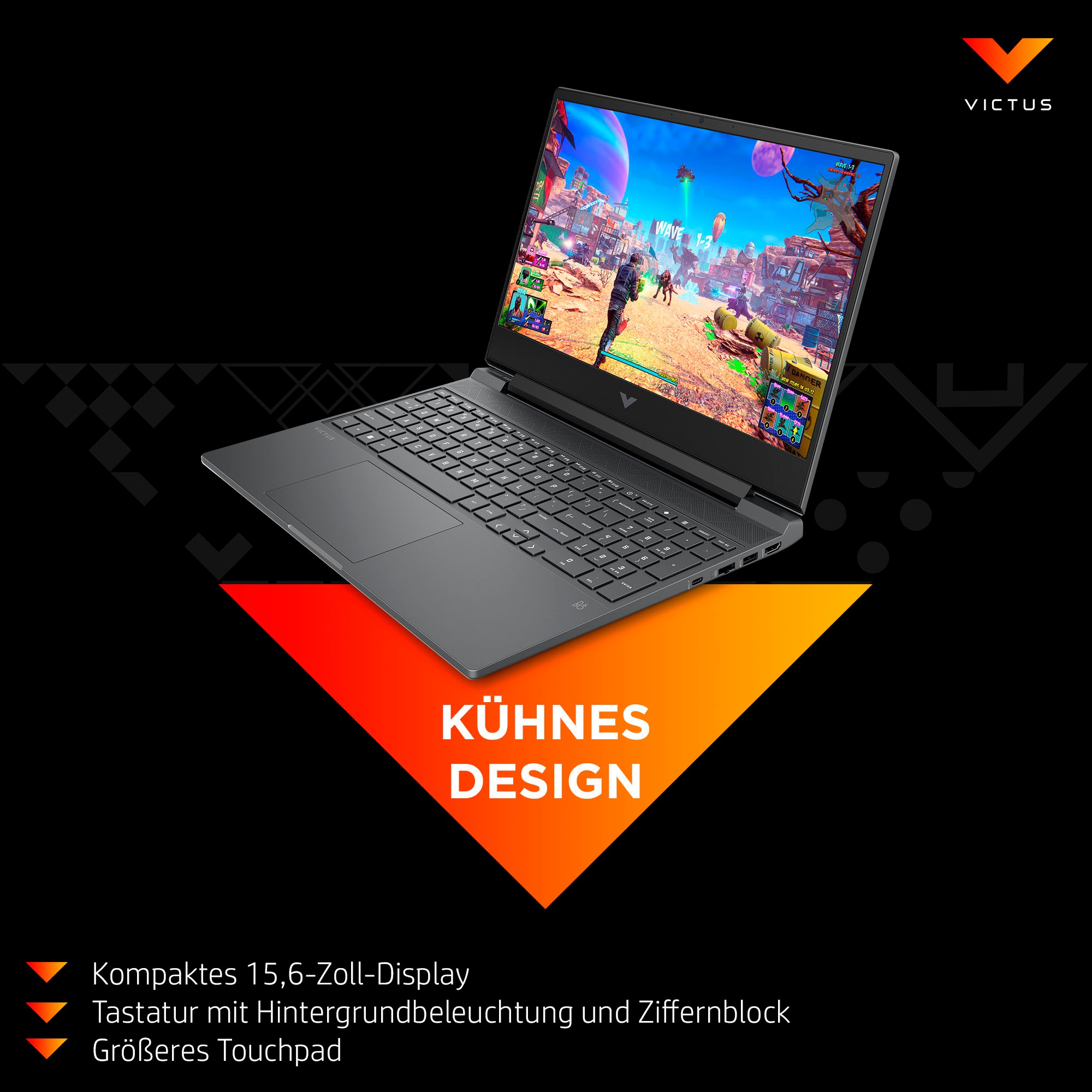 HP Gaming-Notebook »15-fa2270ng«, 39,6 cm, / 15,6 Zoll, Intel, Core i7, GeForce RTX 5060, 512 GB SSD