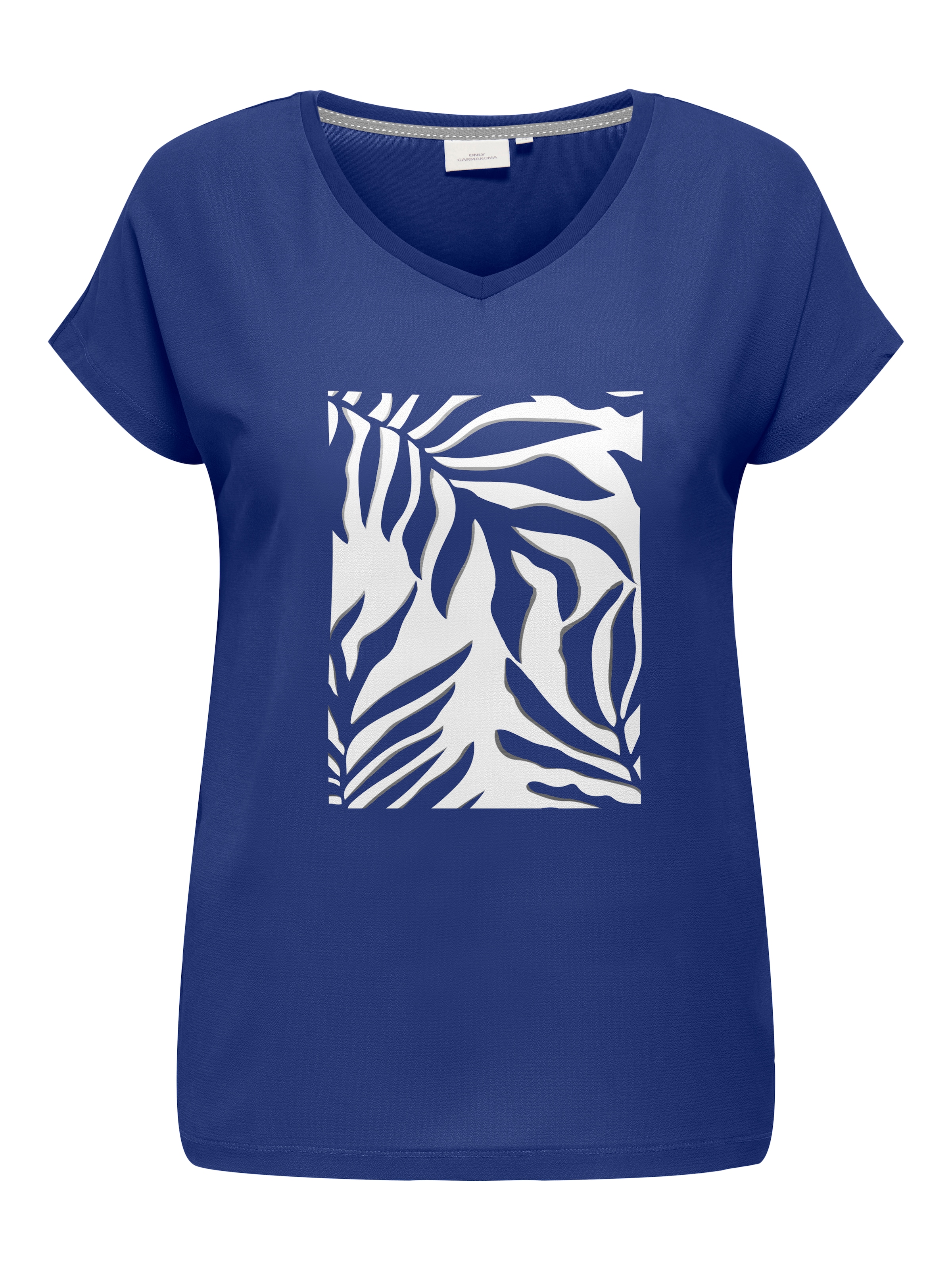 ONLY CARMAKOMA Kurzarmshirt »CARVIGGA S/S O-NECK MIX TEE JRS BS«