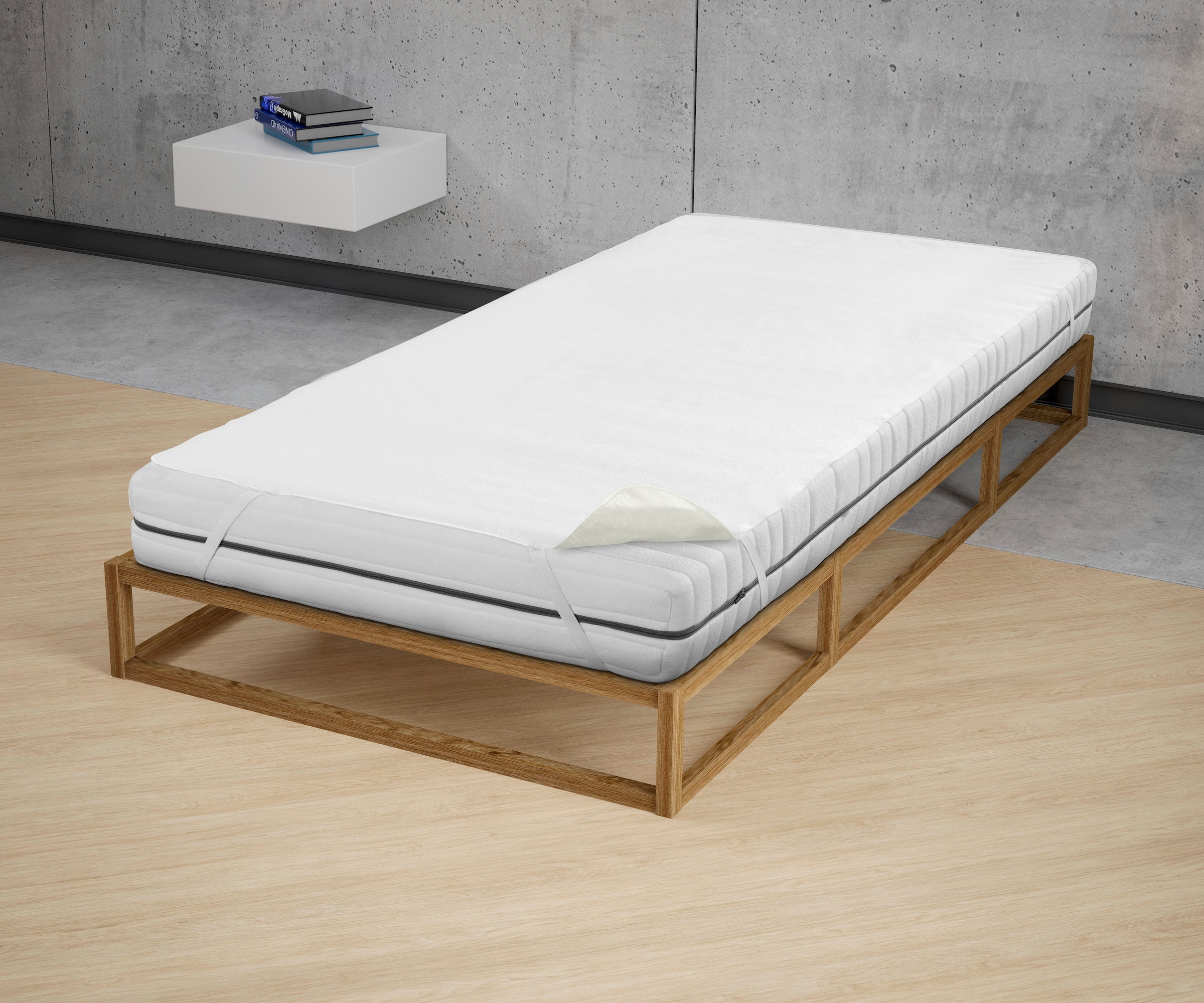 Biberna Sleep & Protect Matratzenauflage »wasserundurchlässige Molton-Matratzenauflage - 2-lagig«