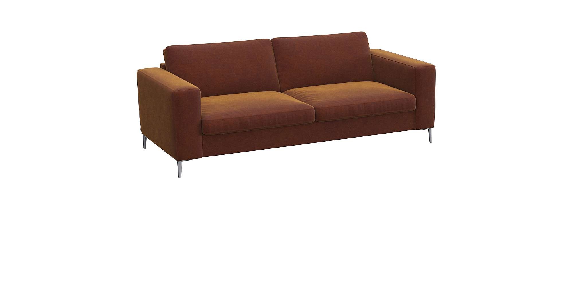 FLEXLUX 2,5-Sitzer »Fiore, super Sitzkomfort durch Kaltschaum im Sitz,«, breite Armlehnen, Füße Alu