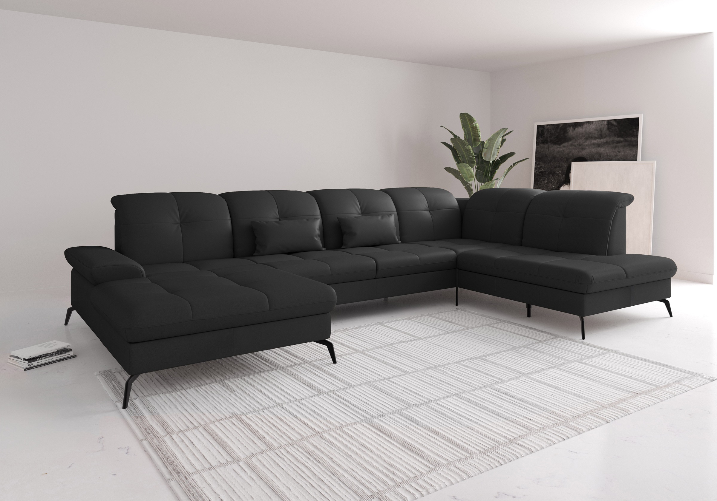 sit&more Wohnlandschaft »Amica, U-Form, inkl. Sitztiefenverstellung und Arm günstig online kaufen