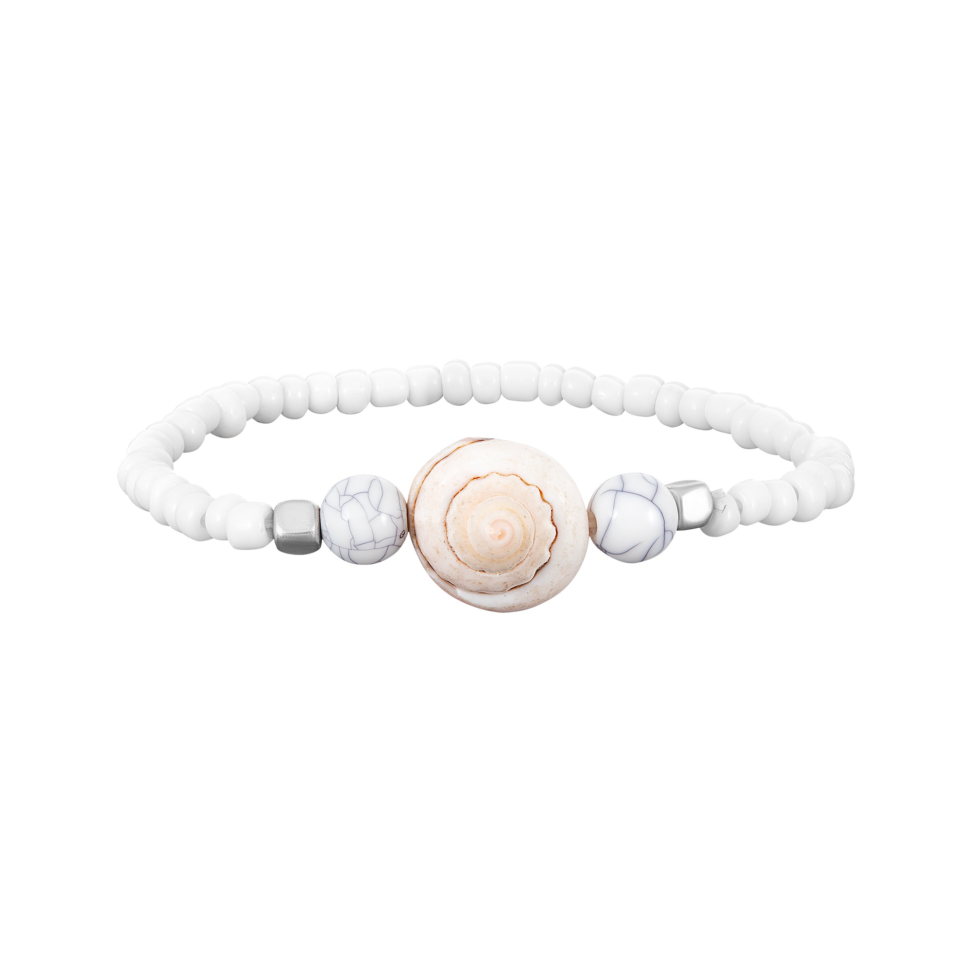 Steuer Armband »Set aus 3 Strech-Armbändern mit Muschelzierde«
