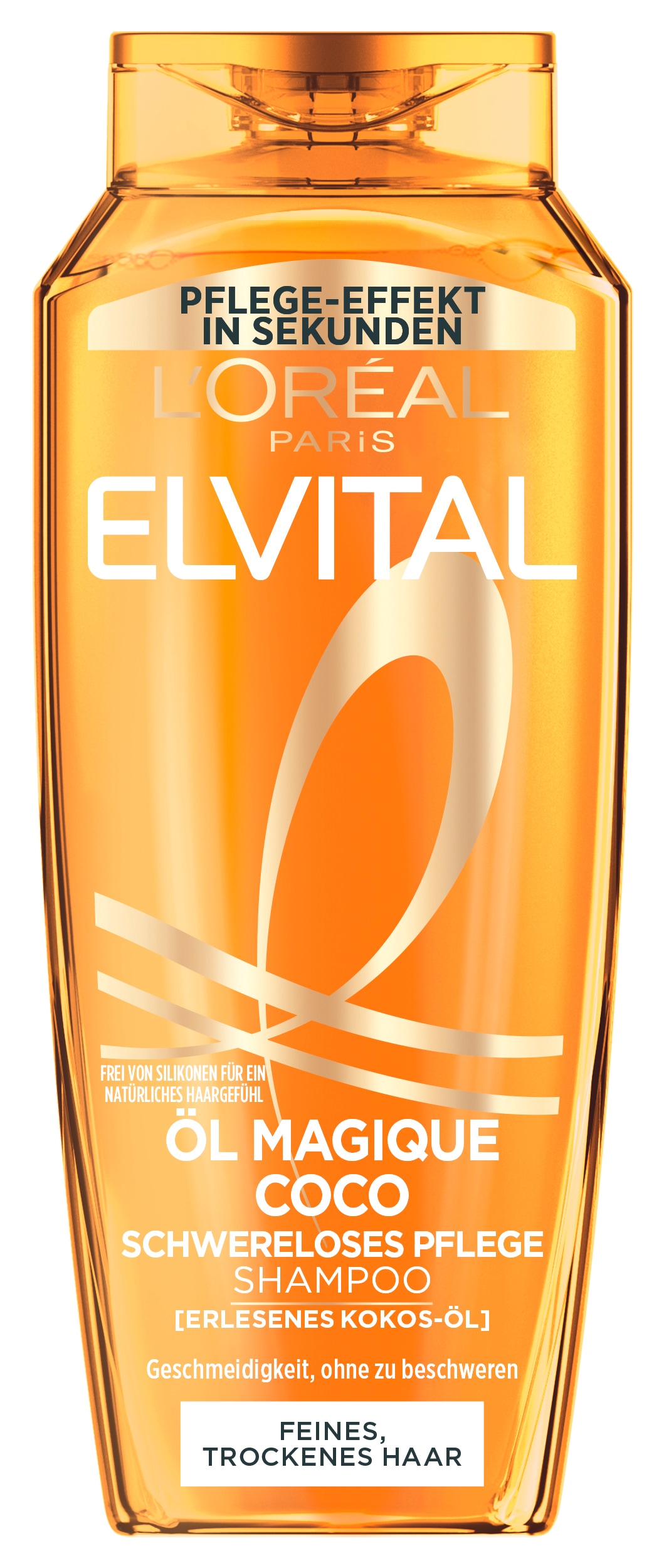 L'ORÉAL PARIS Haarshampoo »L'Oréal Paris Elvital Öl Magique Coco Shampoo« Erleichtert Kämmbarkeit, unglaubliche Leichtigkeit und Seidigkeit.