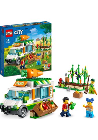 LEGO® Konstruktionsspielsteine »Gemüse-Lieferwagen (60345), LEGO® City«, (310 St.),... kaufen