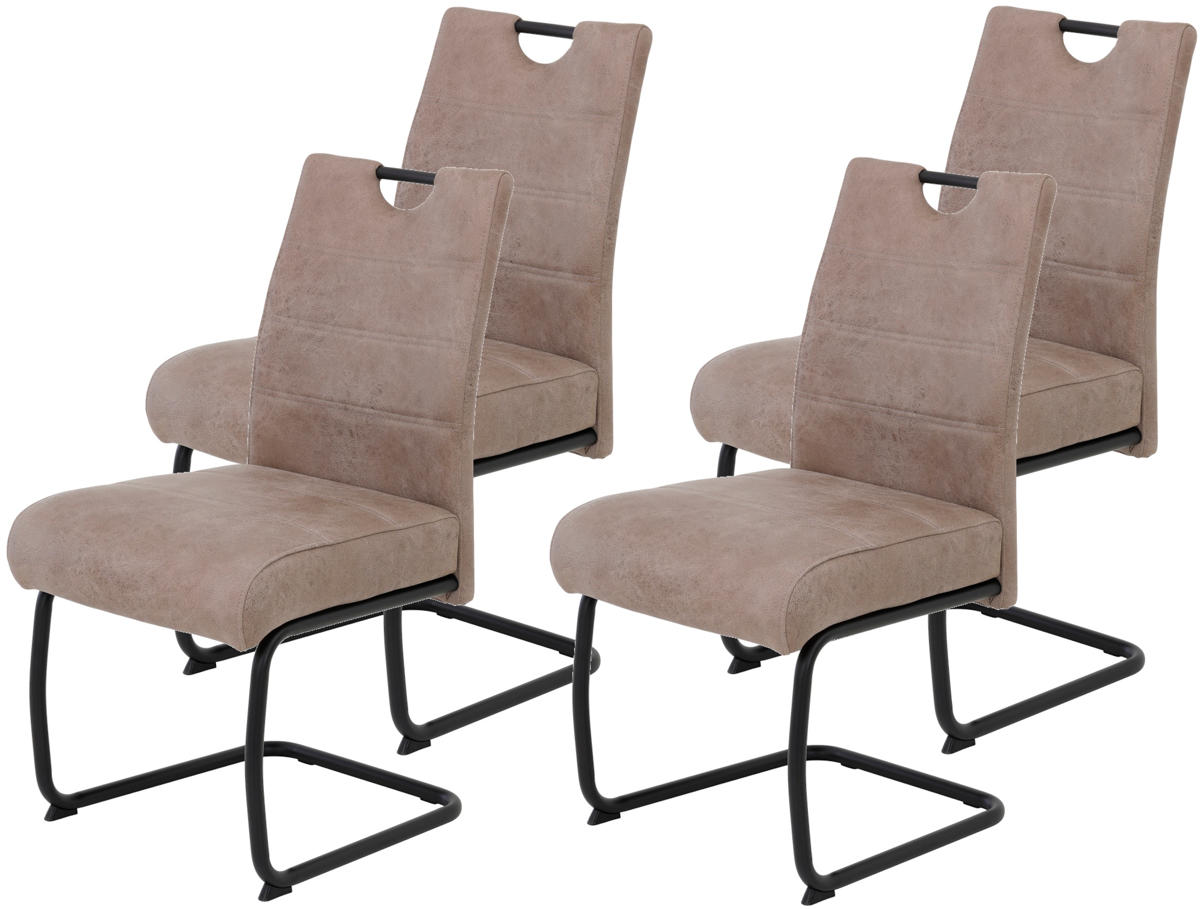 HELA Freischwinger »FLORA Freischwinger mit Griff, 140kg belastbar« (Set) 4 günstig online kaufen