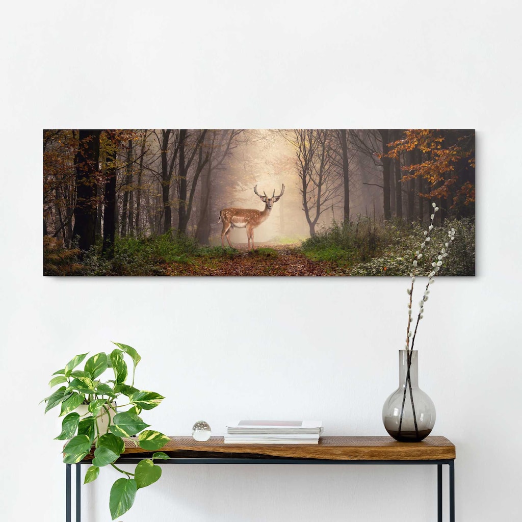 Reinders! Holzbild »Deco Block 40x118 Majestic Deer«