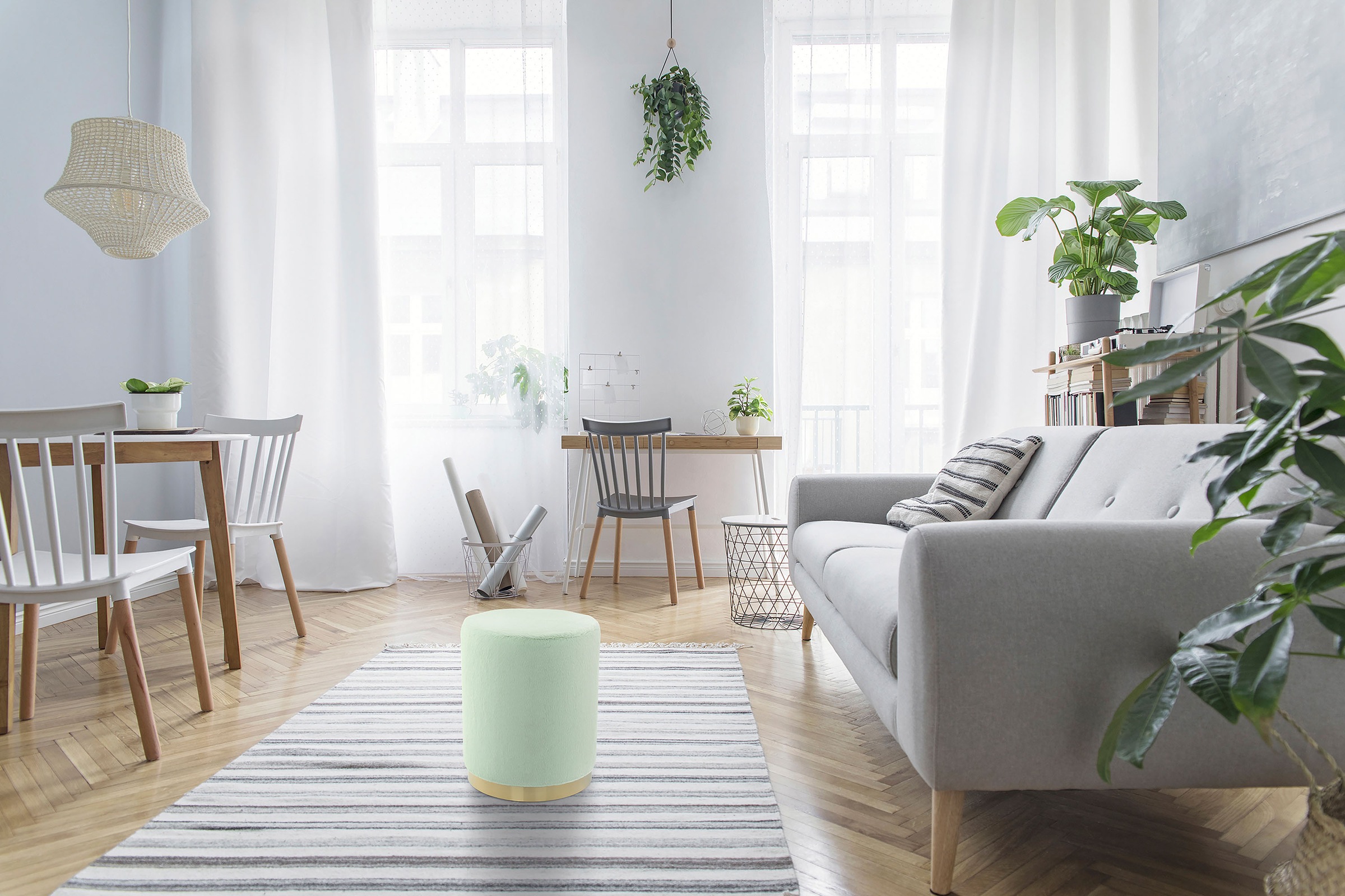 Kayoom Polsterhocker »Hocker Nona 125, Polster- und Sitzhocker, stillvoll u günstig online kaufen