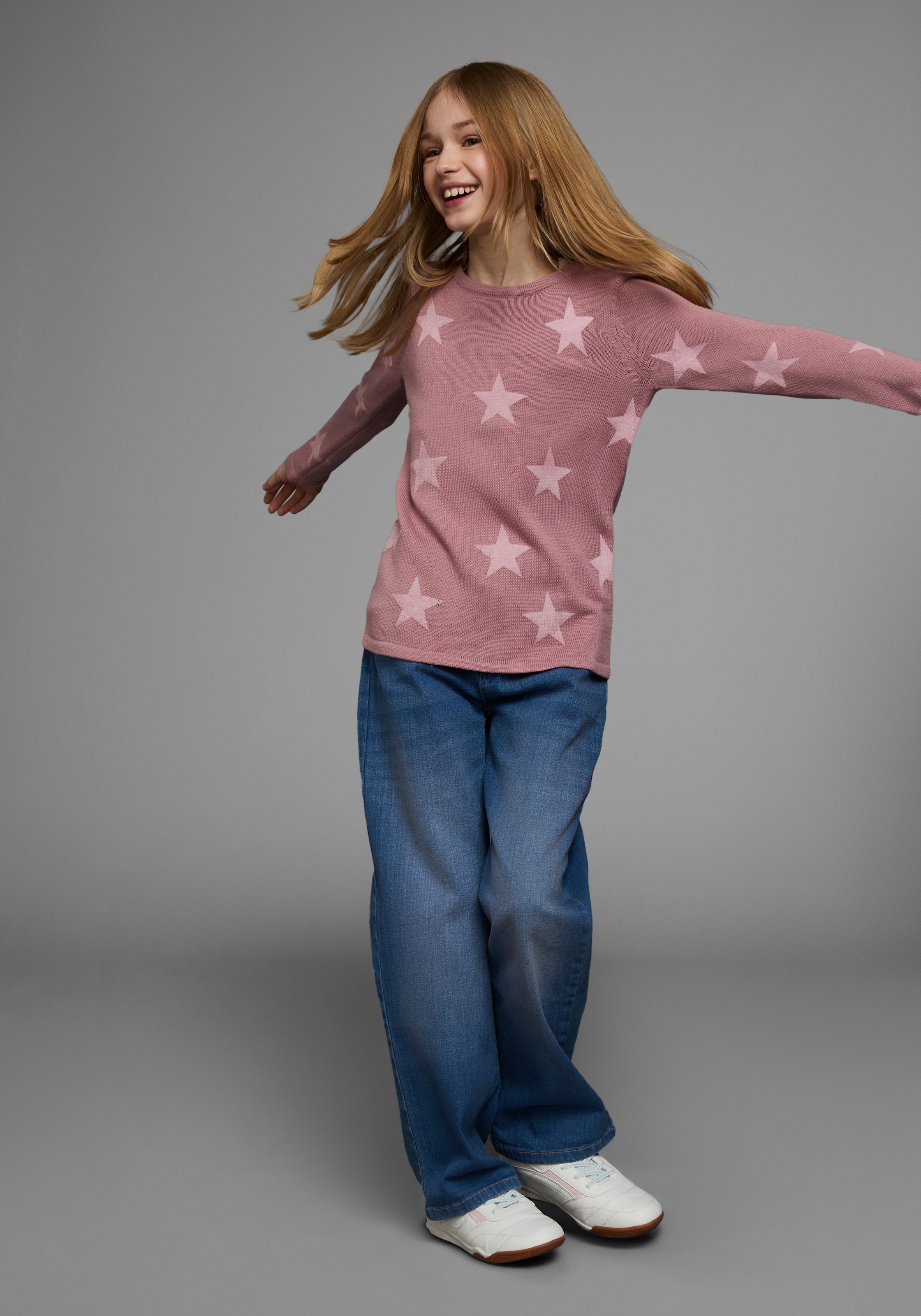 KIDSWORLD Strickpullover »Sterne-Pullover« mit Sternen - Druck