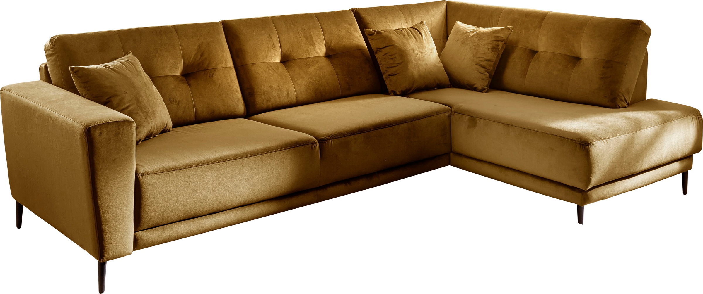 Trends by HG Polsterecke »Barcelona L-Form«, mit Metallfuss, frei im Raum s günstig online kaufen