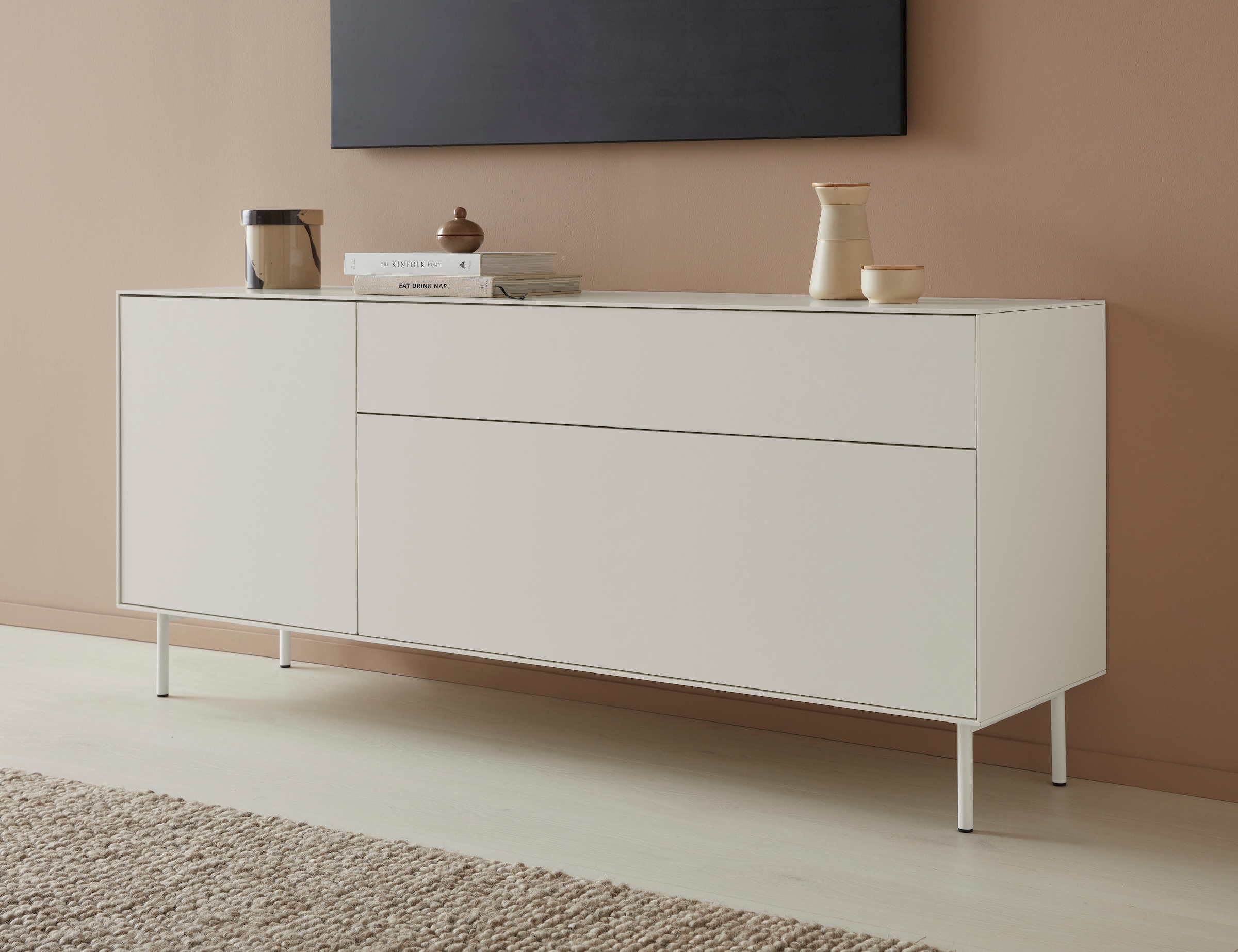 LeGer Home by Lena Gercke Lowboard »Essentials«, Breite: 167 cm, MDF lackie günstig online kaufen