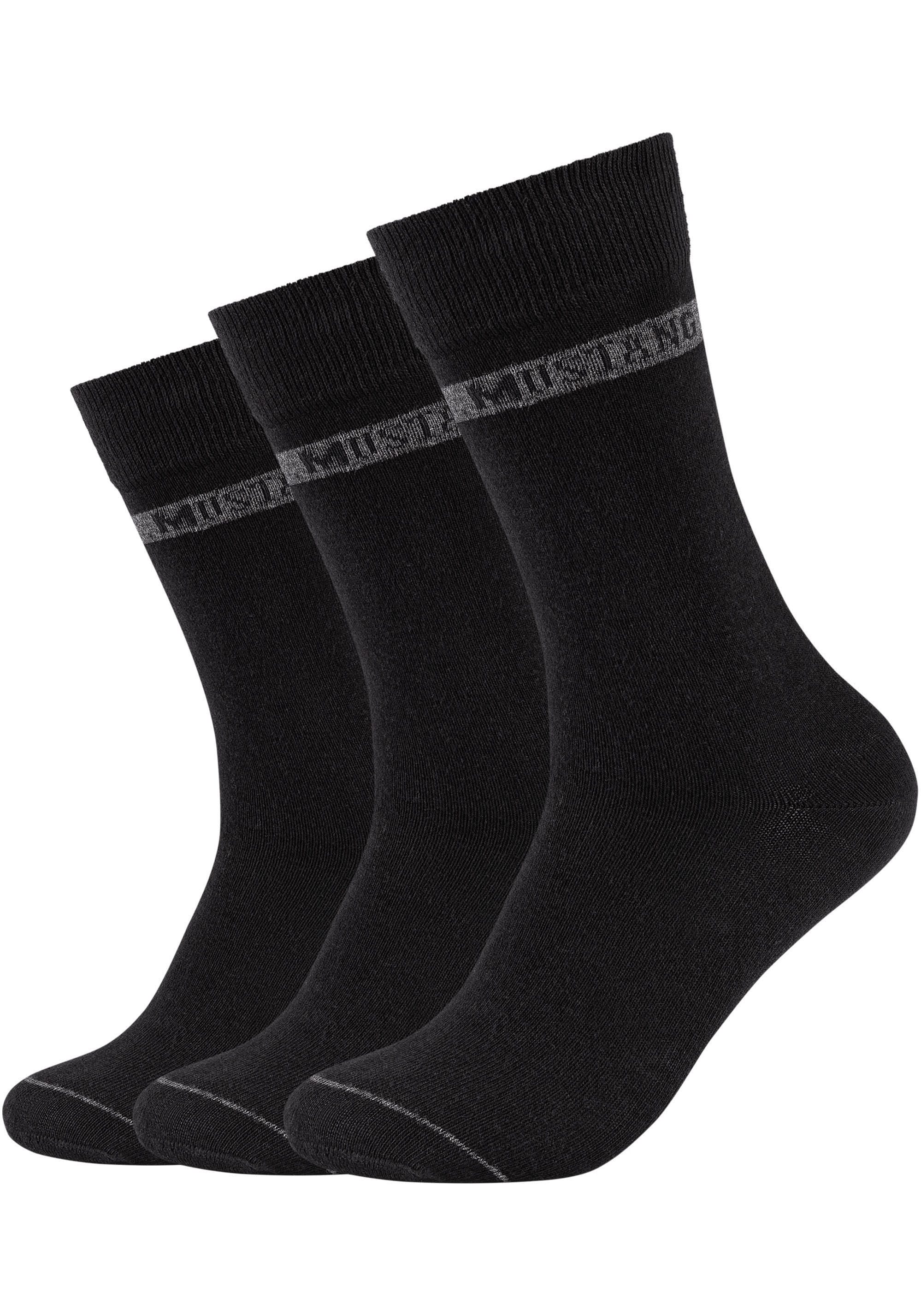 MUSTANG Socken »casual«, (6 Paar), weicher und elastischer Komfortbund