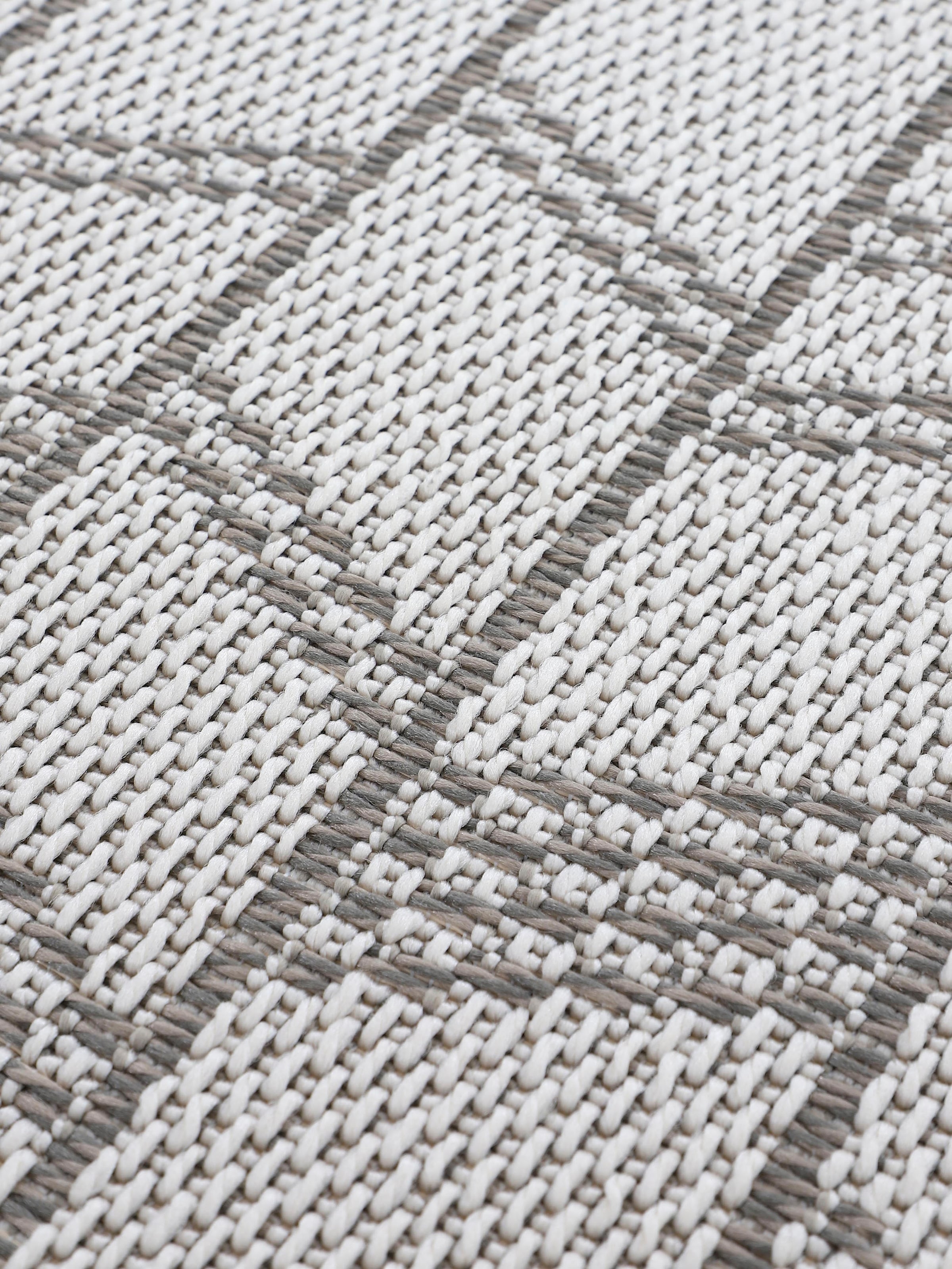 carpetfine Teppich »Boho 102«, rund, robustes Flachgewebe, Sisal Optik, für  Außenbereich auf Raten bestellen