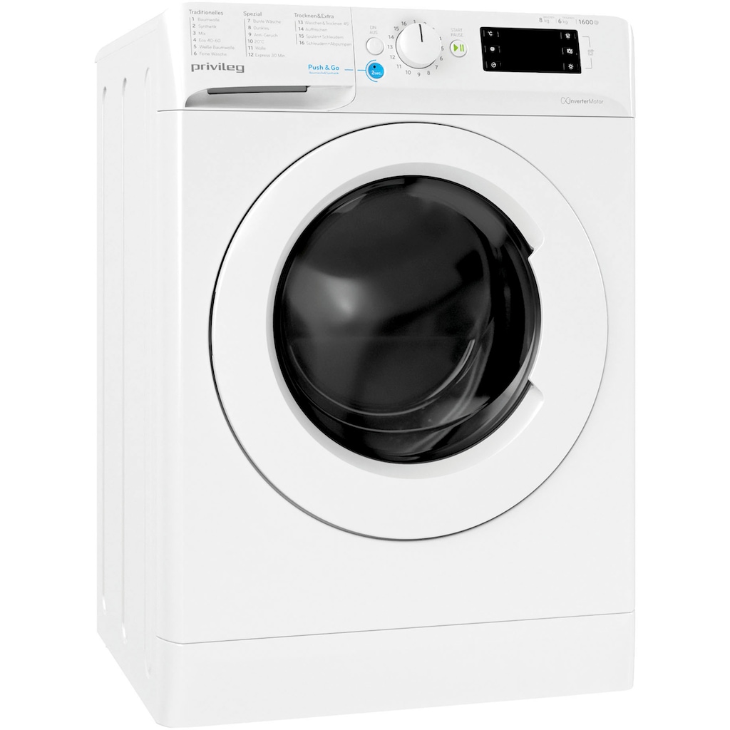 Privileg Waschtrockner »Family Edition PWWT X 86G6 DE N«, 50 Monate Herstellergarantie