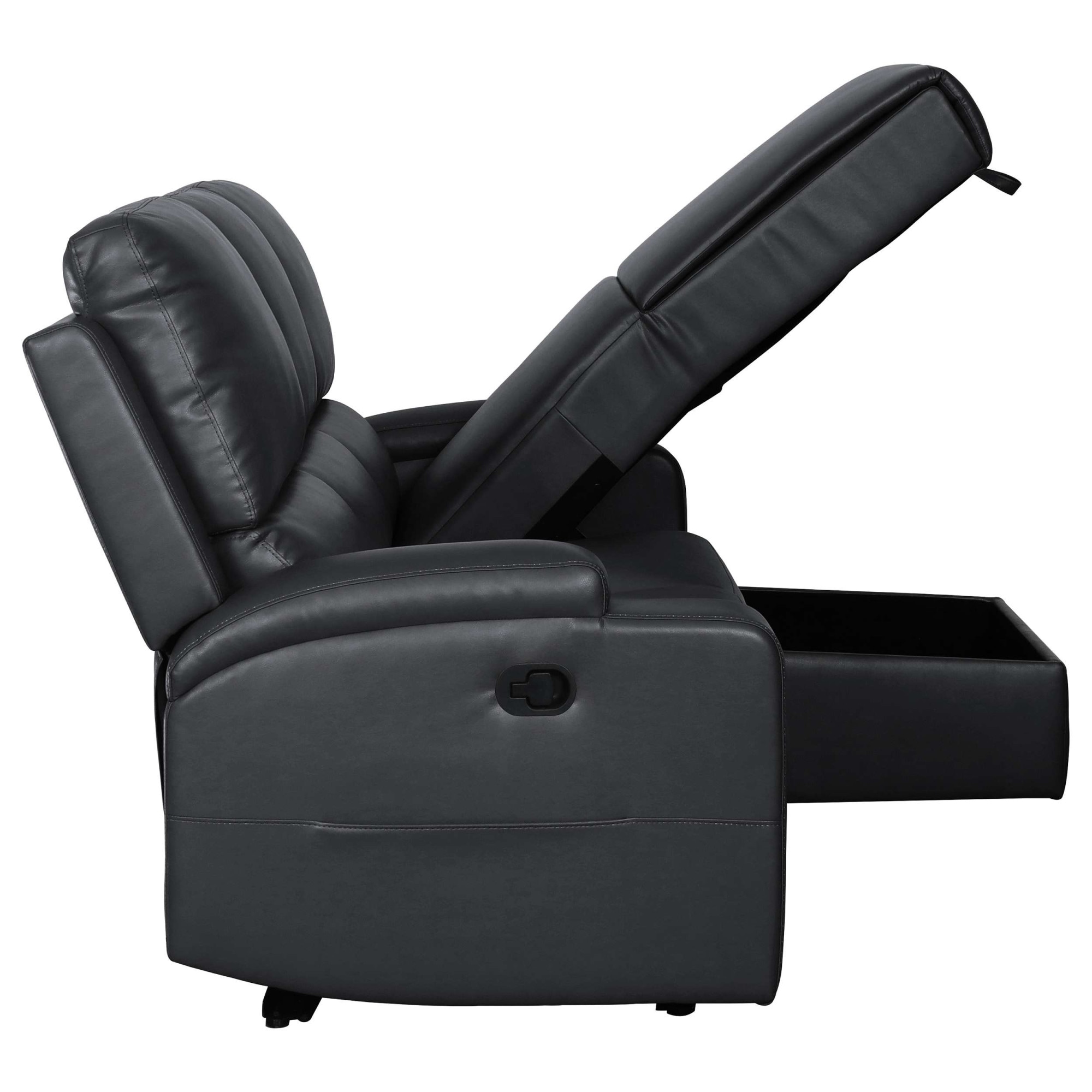 OTTO home Ecksofa »NAPORI Kunstleder, Multimediasofa, L-Form« man. oder elektr. Relaxfuntion, USB-A bei elektr. Variante, Staukasten