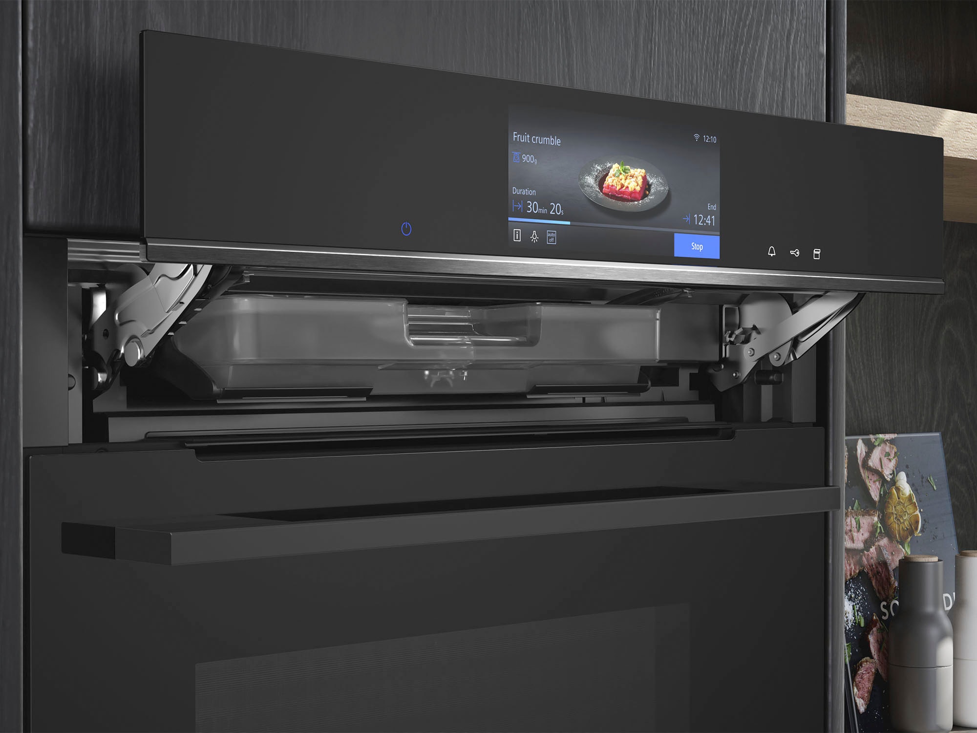 SIEMENS Dampfbackofen iQ700 »HS758G3B1«, mit Teleskopauszug nachrüstbar, ecoClean Plus