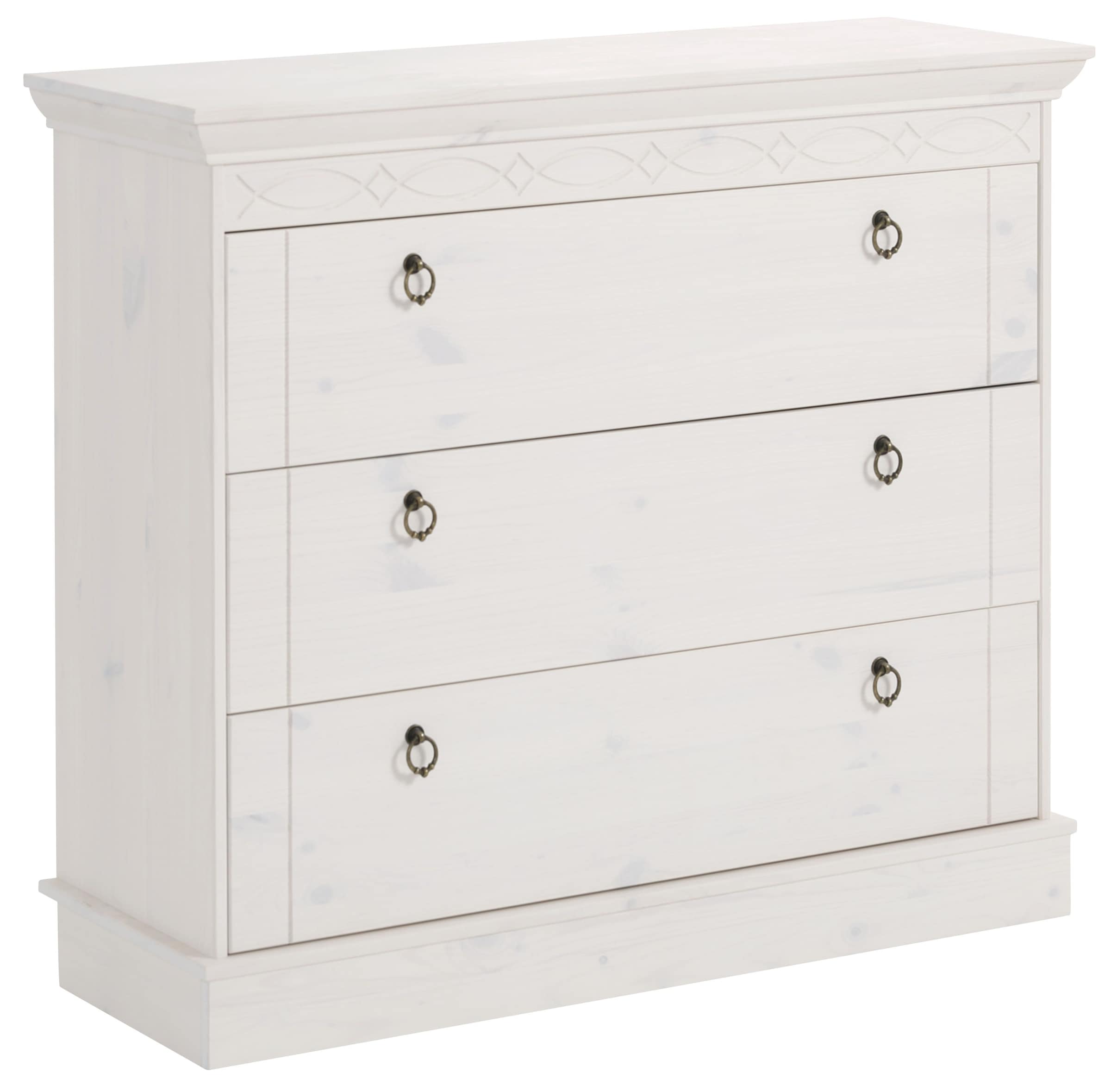 OTTO home Schubkastenkommode »Indra« aus massiver Kiefer, mit 3 Schubladen, günstig online kaufen