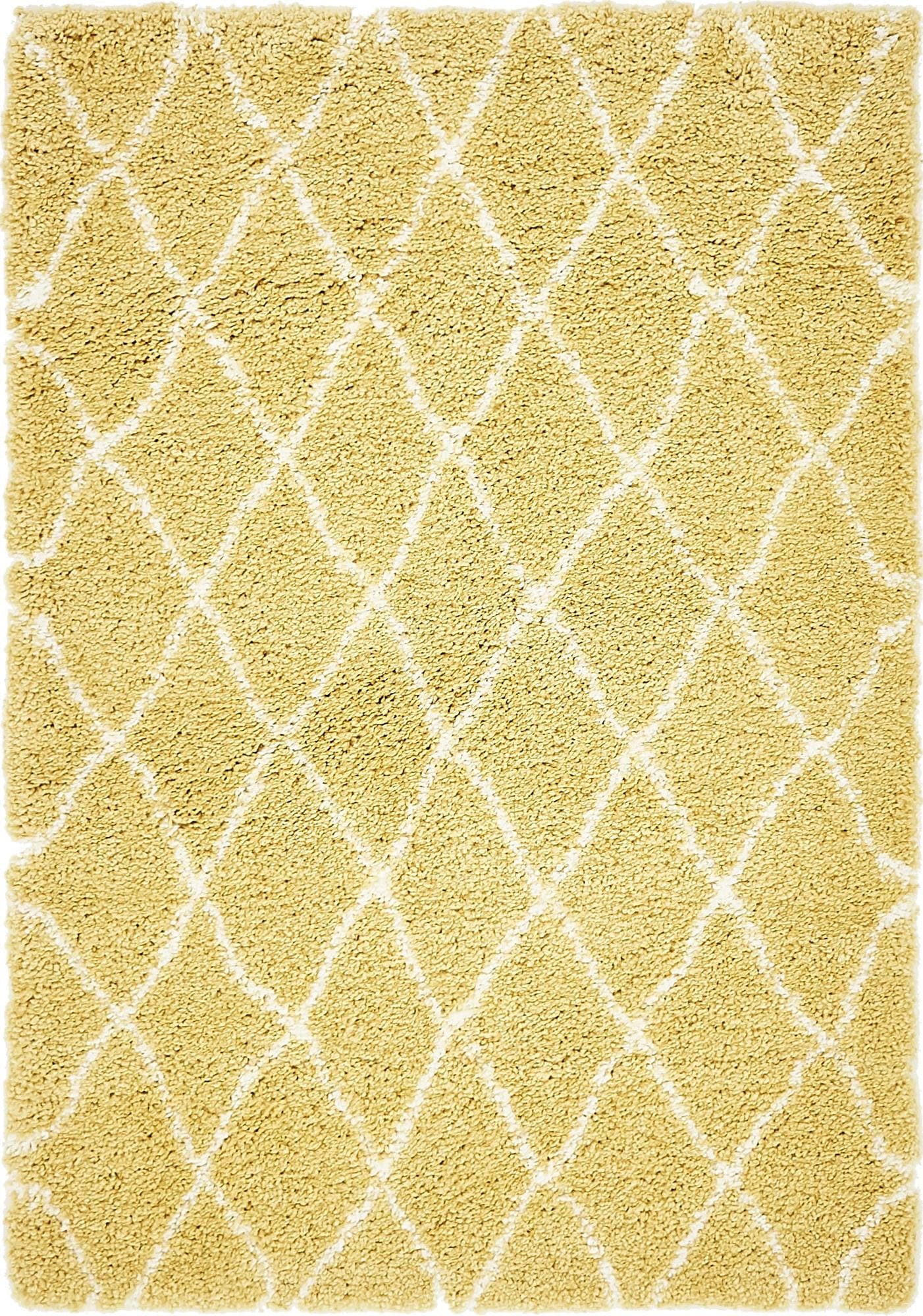 Myflair Möbel & Accessoires Hochflor-Teppich »Temara Shag Lagerräumung«, rechteckig, 51 mm Höhe, gewebt, Rauten Design, weich & kuschelig