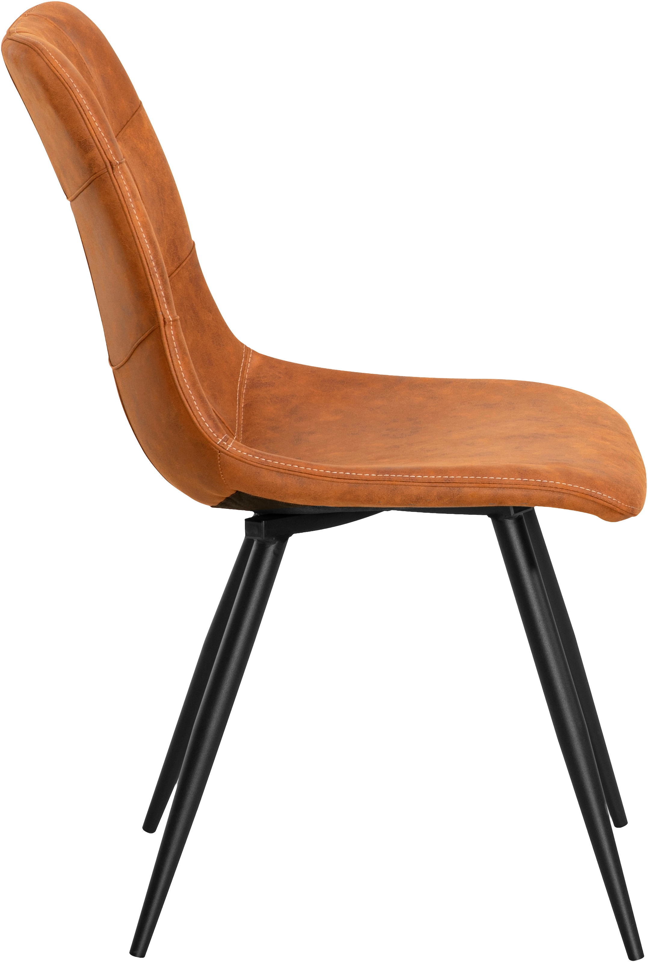 OMG Design Esszimmerstuhl »Peak«, (Set), 1 St., Stoff, moderne Sitzschale in Microfaser Lederoptik