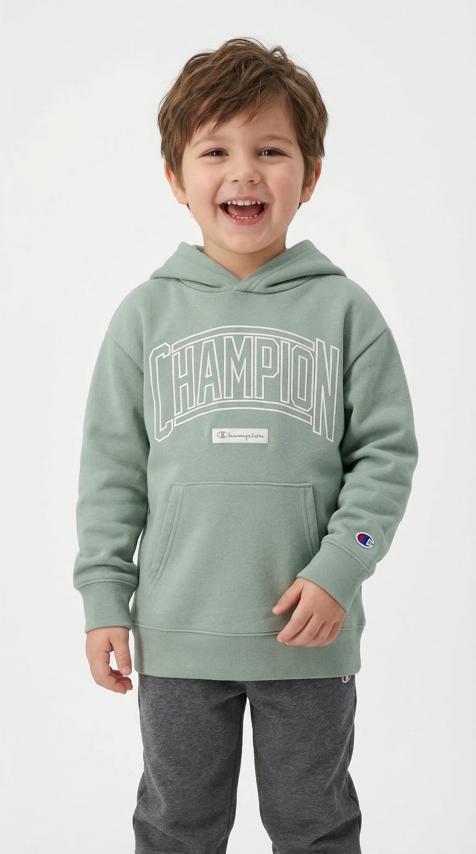 Champion Kapuzensweatshirt »COLLEGE Terry Hoodie Large Logo«, mit Kapuze, Langarm
