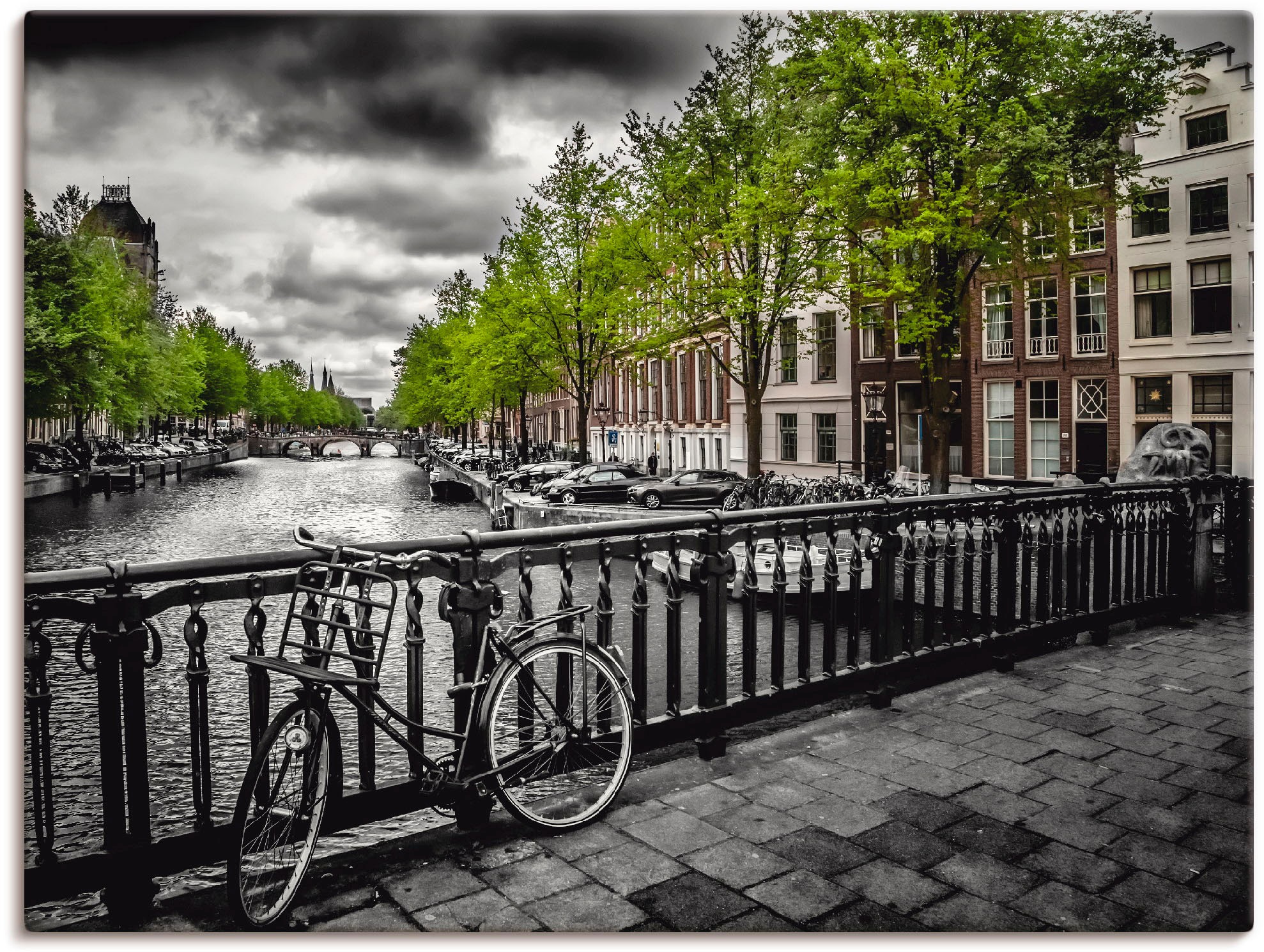 Artland Wandbild »Amsterdam Keizergracht II«, Niederlande, (1 St.), als Alu günstig online kaufen
