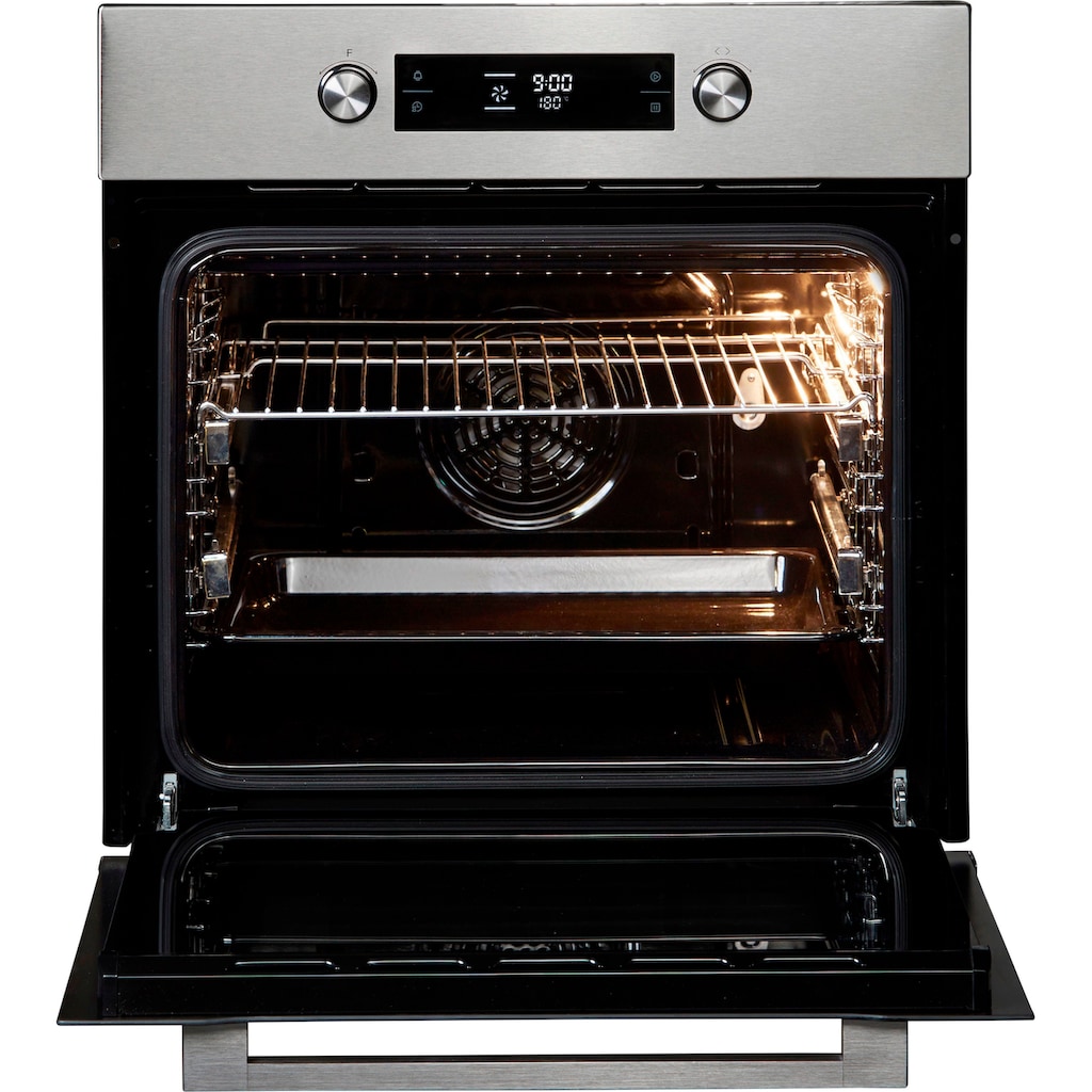 Hanseatic Backofen-Set »65M90E3-E11B200 und MC-IF7021B2«, 65M90E3-E11B200, mit 2-fach-Teleskopauszug