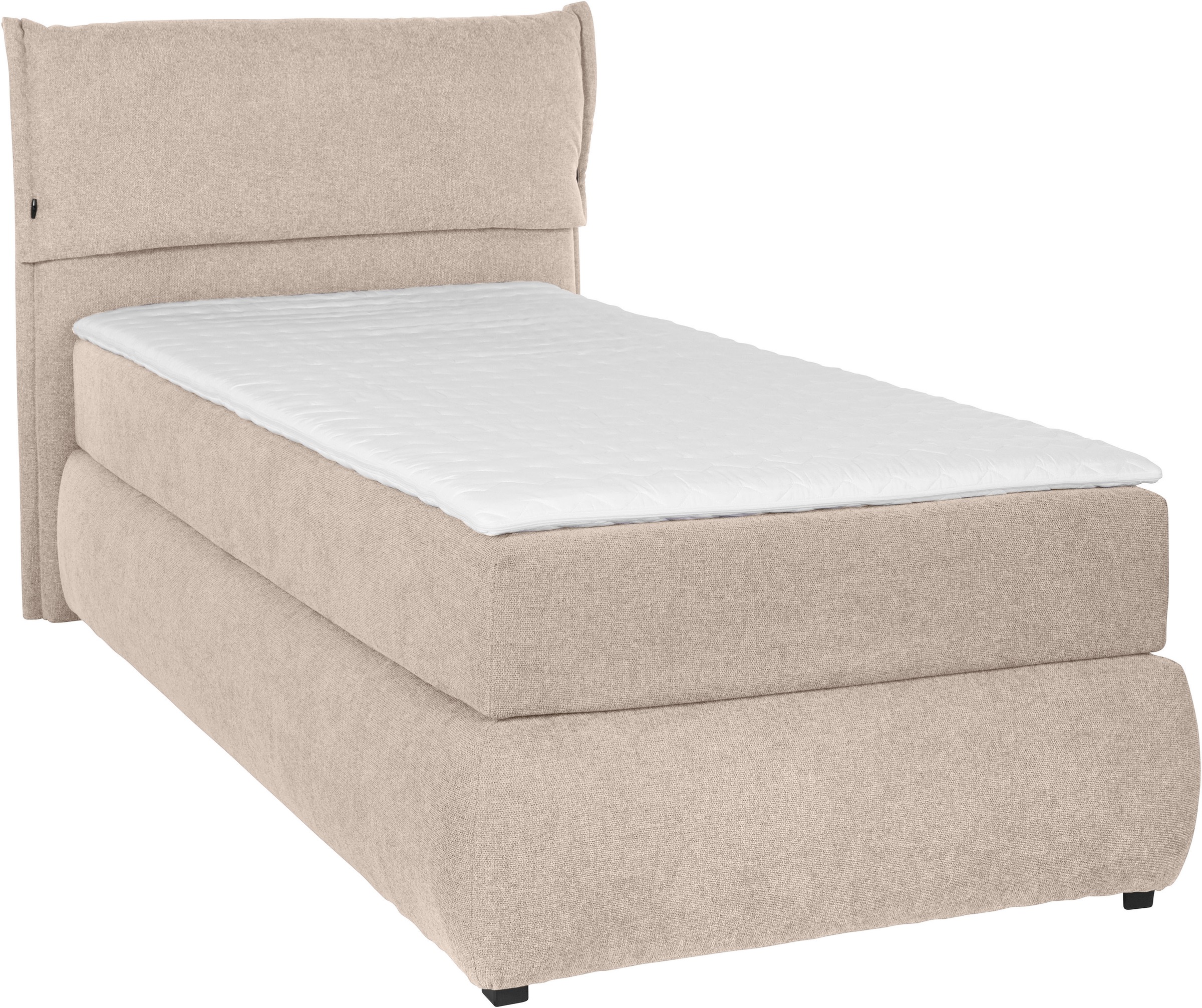 andas Boxspringbett »Jenson«, in 4 Farben, 4 Breiten, 3 Matratzenarten in 2 Härtegraden, Topper
