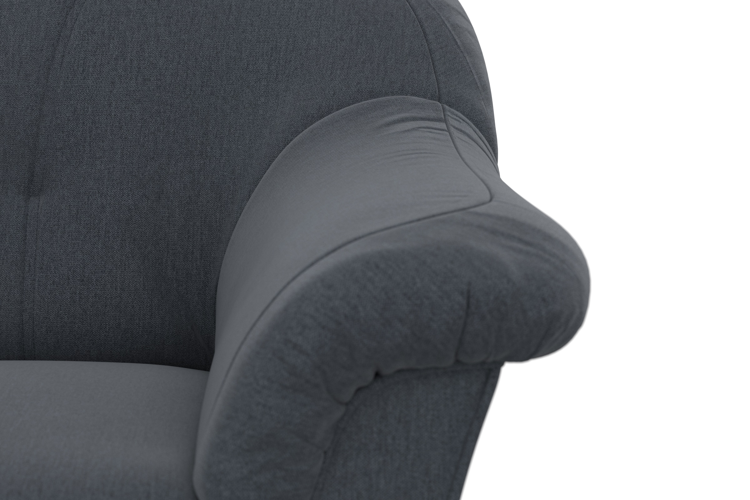 DOMO collection Ecksofa »Pegnitz, elegante Rückensteppung, kompakte Stellmaße 238/141cm, L-Form«, wahlweise mit Bettfunktion